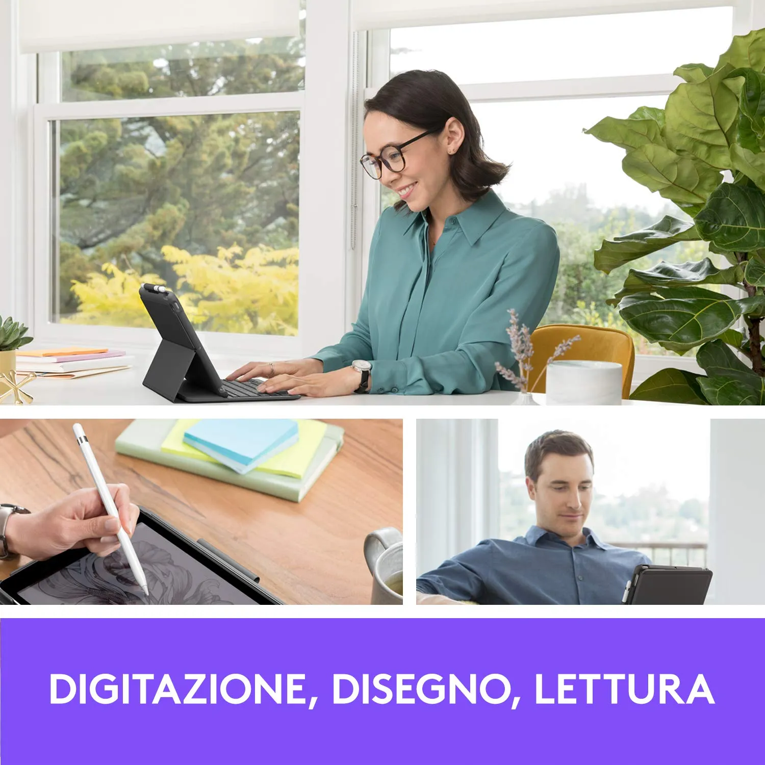 Logitech Slim Folio custodia tastiera iPad ITA QWERTY