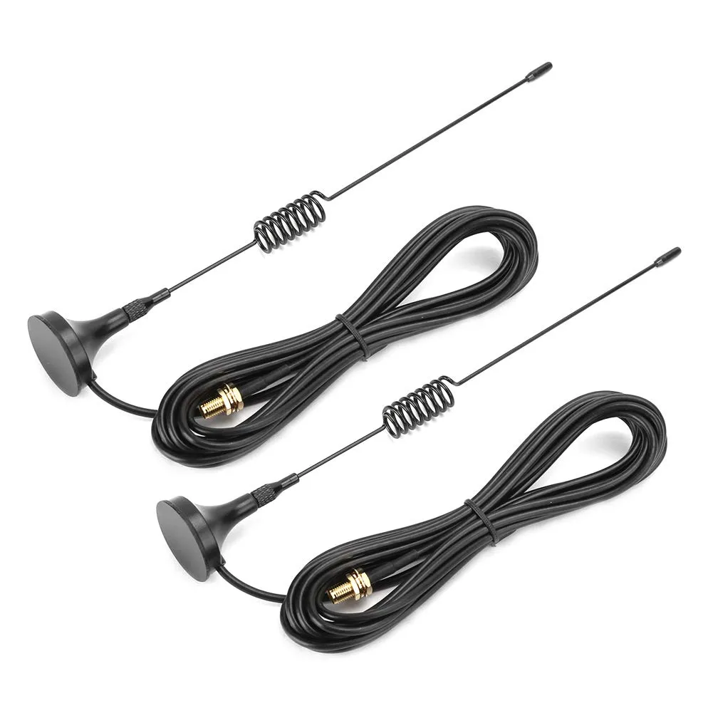 Zunate antenne walkie talkie magnetica auto UHF VHF 2 pezzi SMA-F