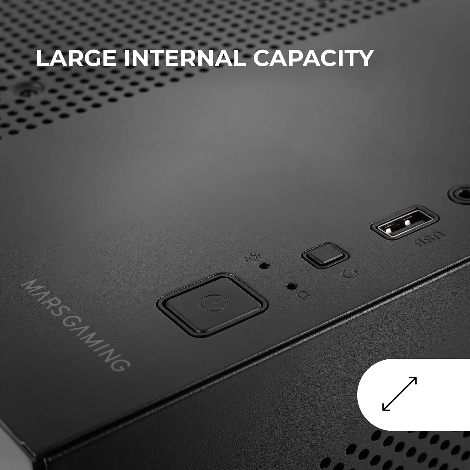 Mars Gaming MC-3TLITE case MicroATX Mini-ITX nero vetro temperato