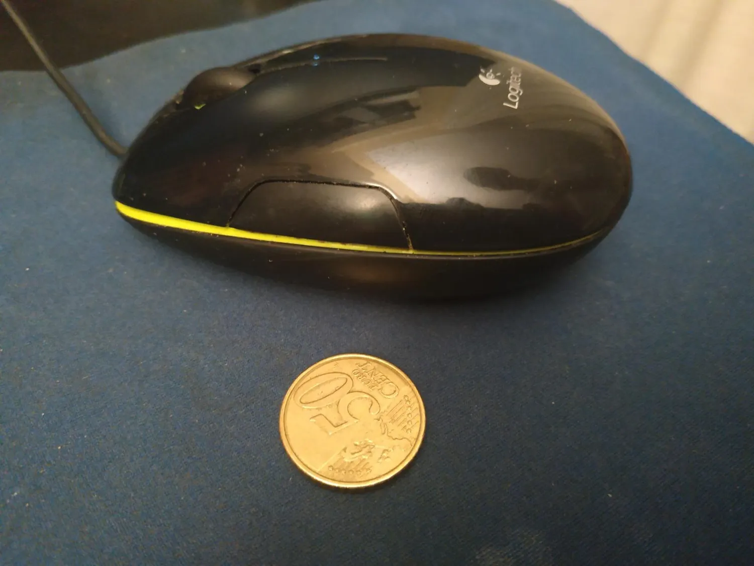 Logitech M150 mouse con filo rosso laser