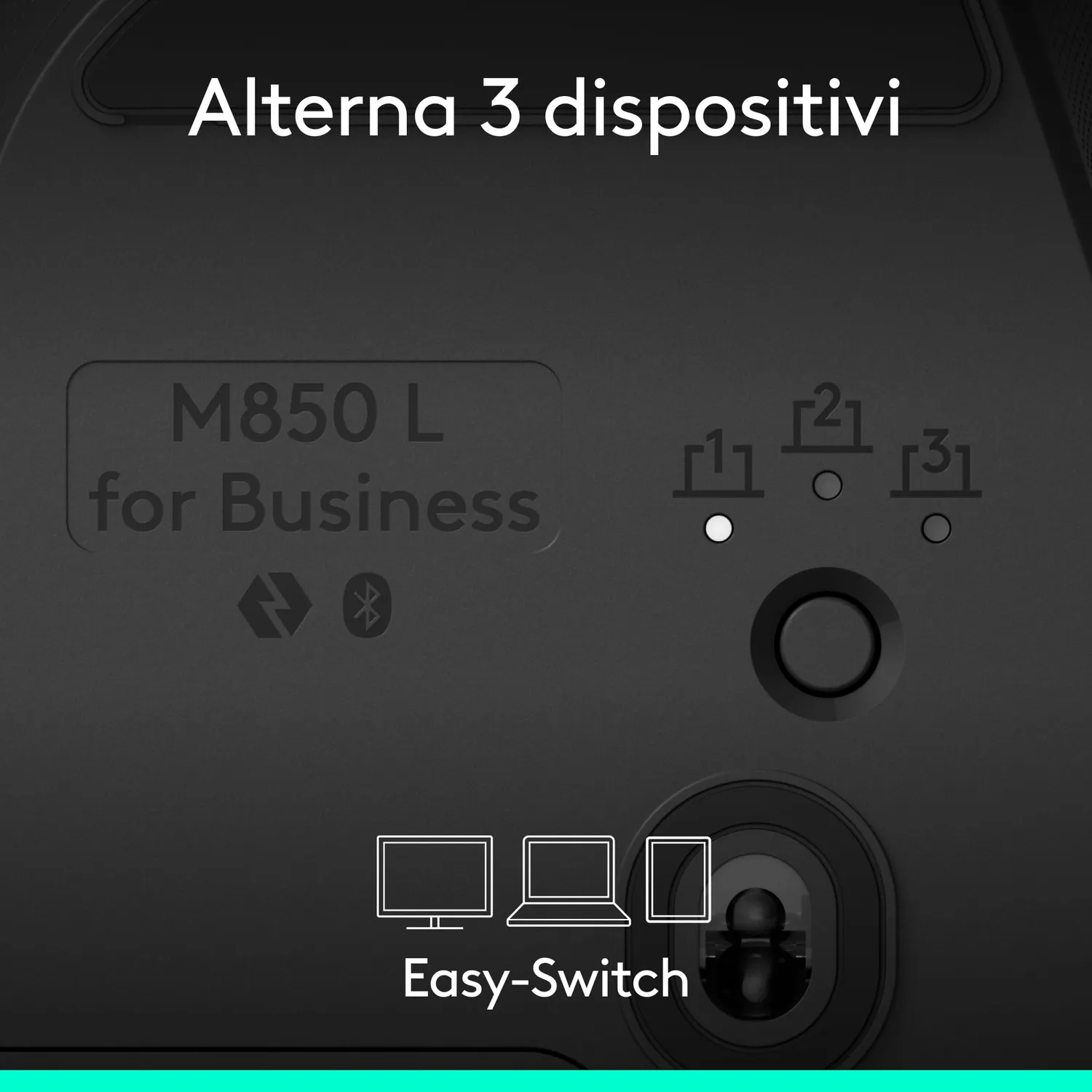 Logitech Signature Comfort Plus M850 L mouse wireless silenzioso