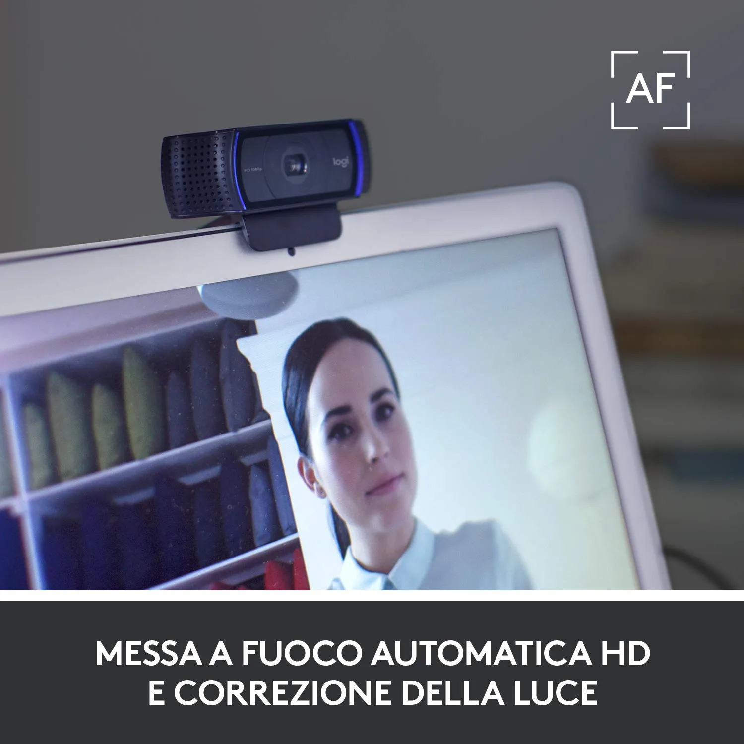 Logitech C C920S HD Pro webcam Full HD 1080p nera