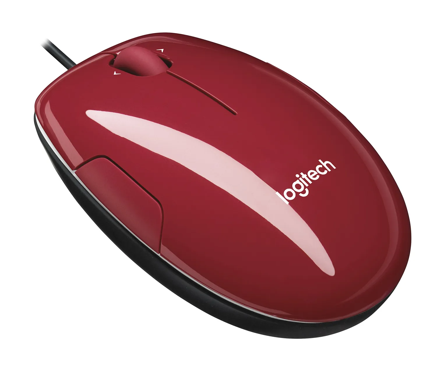 Logitech M150 mouse con filo rosso laser