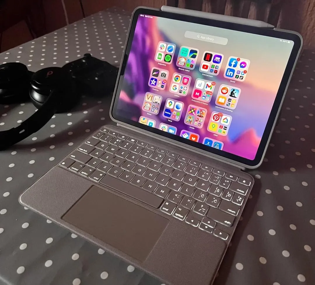 Logitech Combo Touch Custodia Tastiera iPad Pro 12,9 Grigio ITA