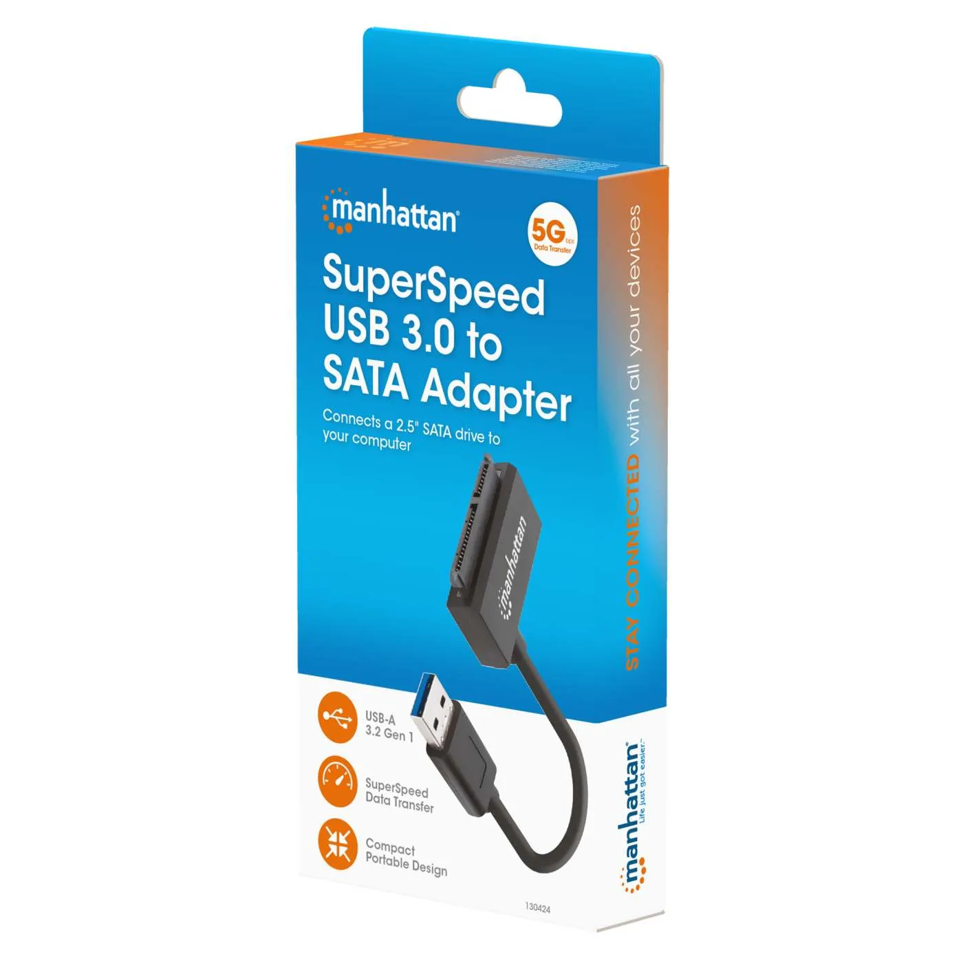 Manhattan Adattatore USB-SATA 2,5" 5 Gbps Backup