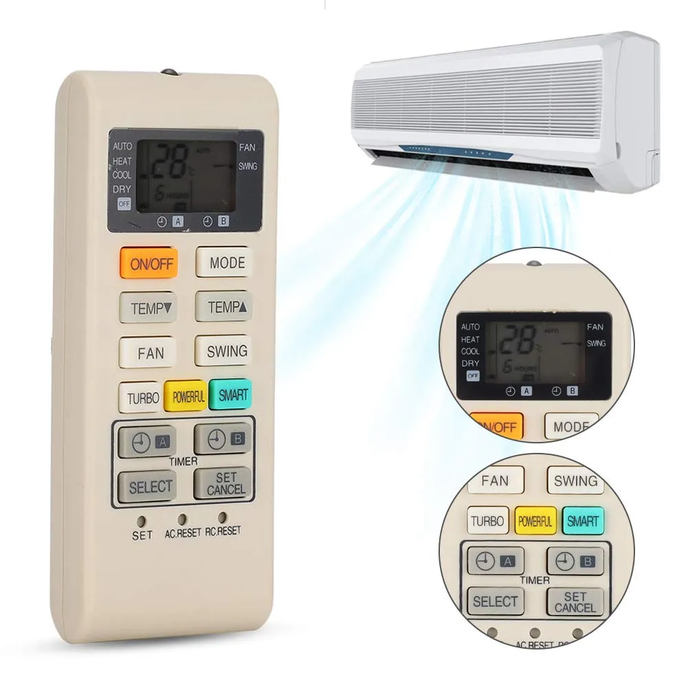 Zunate A75C4003 telecomando condizionatore bianco latte ABS