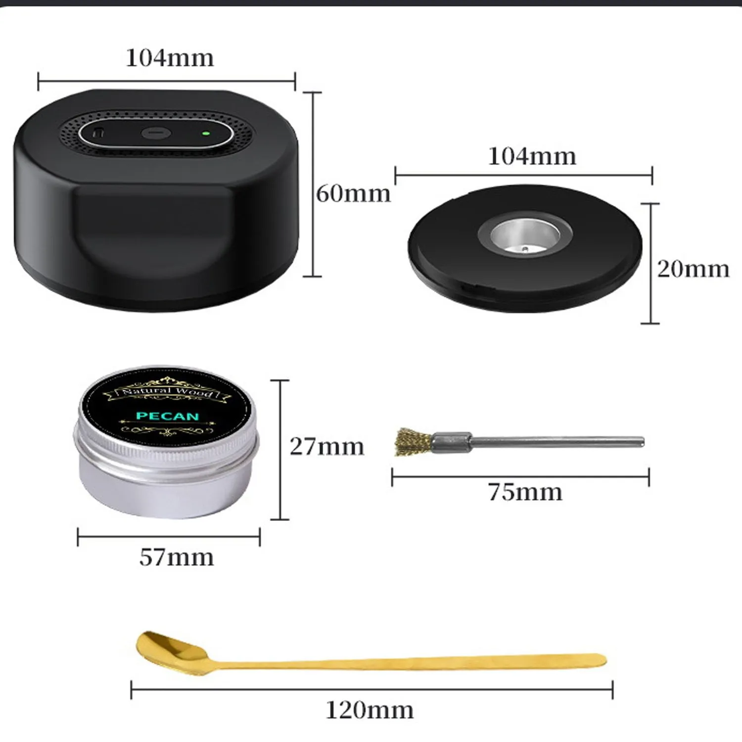 Zunate Kit Affumicatore Cocktail Elettrico 6 Legni