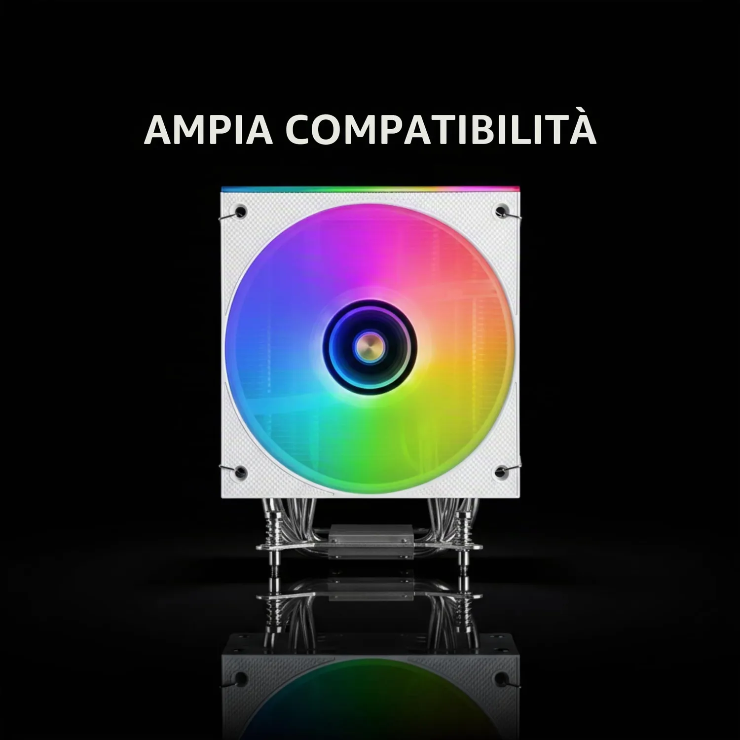 Mars Gaming MCPU-LCD dissipatore CPU bianco LCD 300W