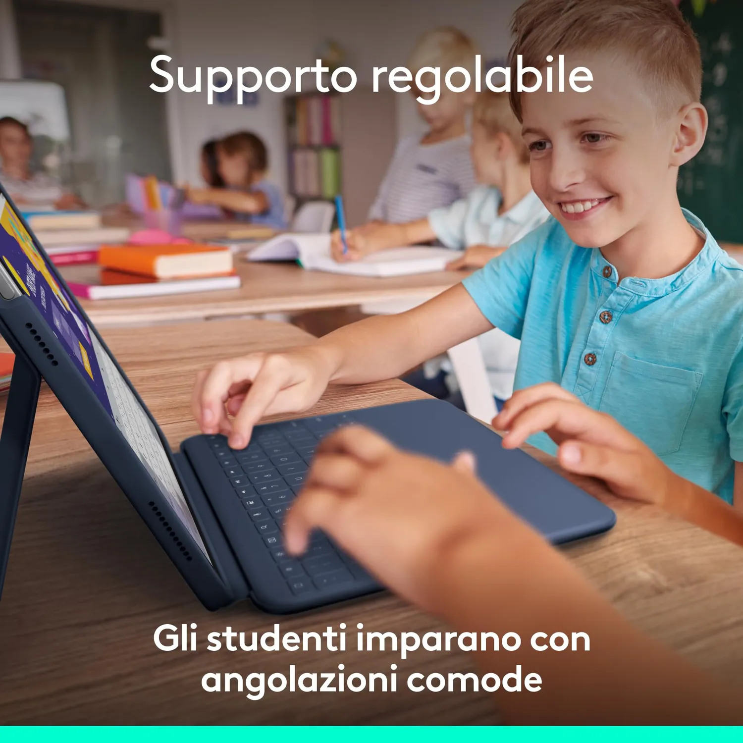 Logitech Rugged Combo 4 custodia tastiera iPad 10 gen ITA antiurto