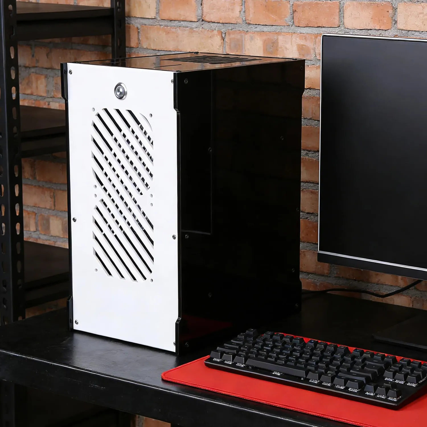 Zunate ITX custodia PC 10,5L acrilico SFX 4 SSD