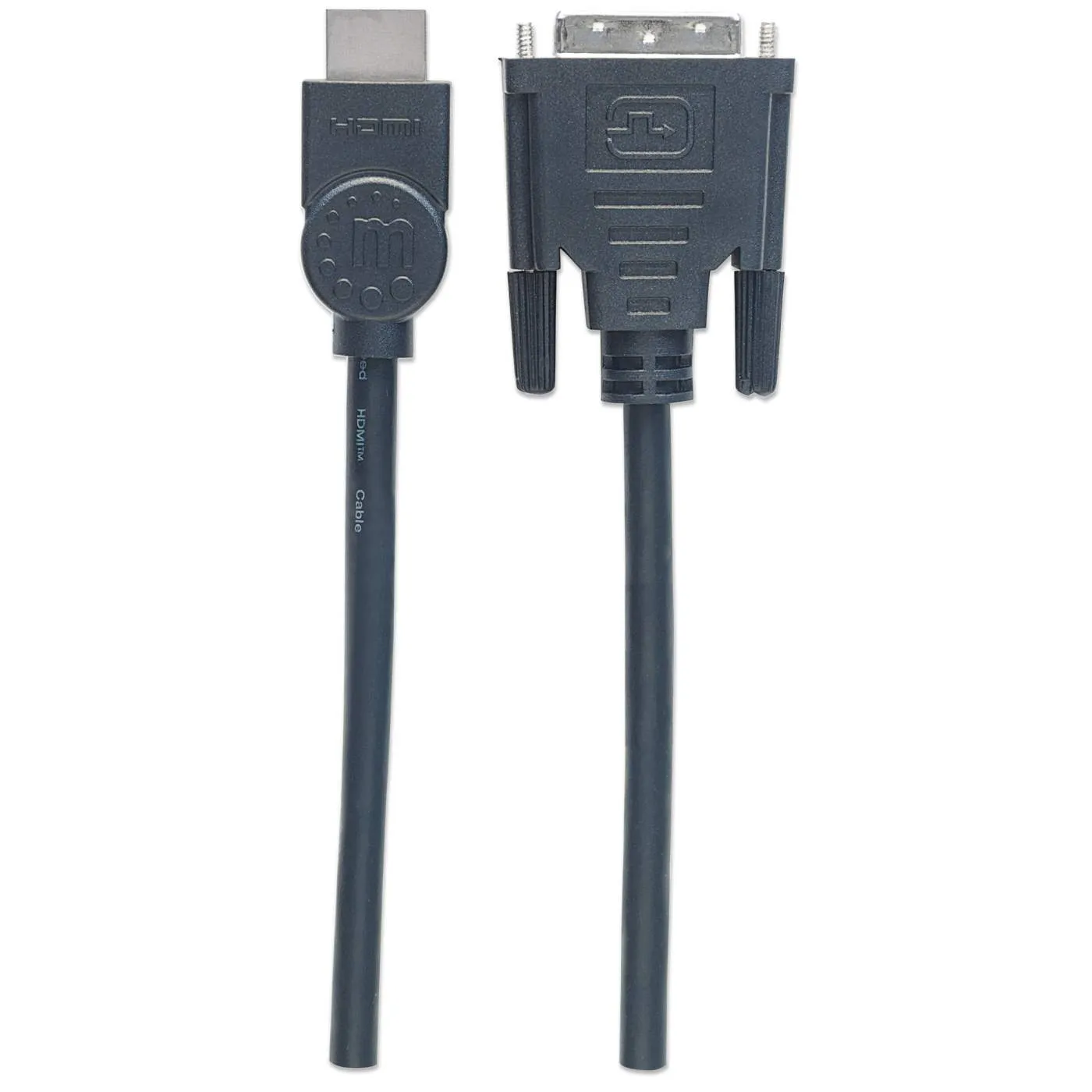 Manhattan Cavo HDMI-DVI-D 3 m Full HD Oro