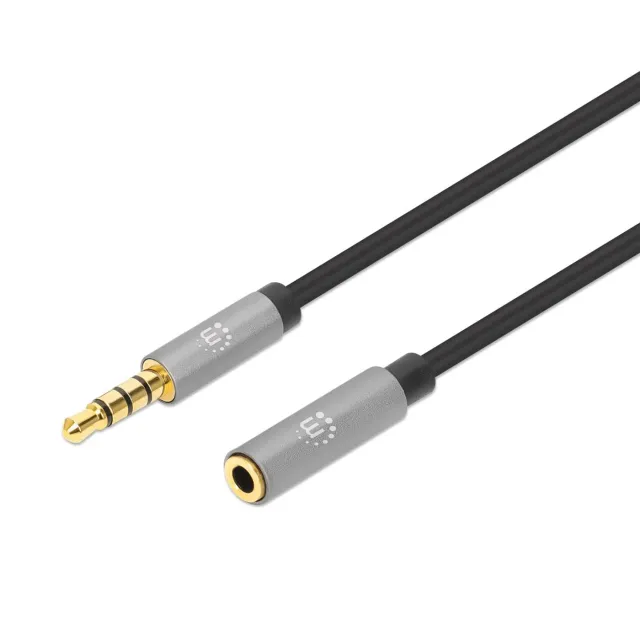 Manhattan Cavo Audio Aux Stereo 3 m Prolunga 3,5 mm Slim