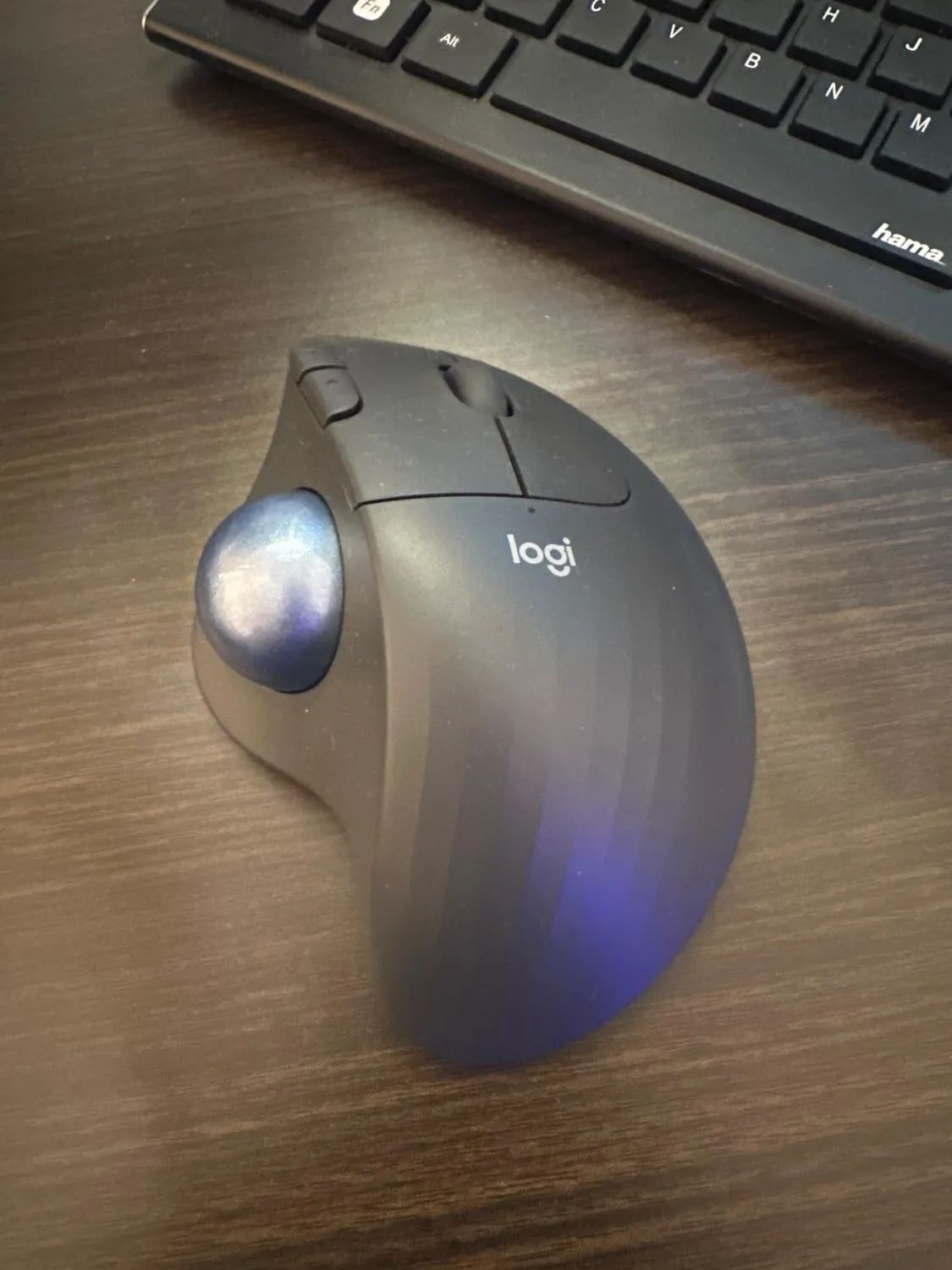 Logitech ERGO M575 Mouse Trackball Wireless Bluetooth Nero