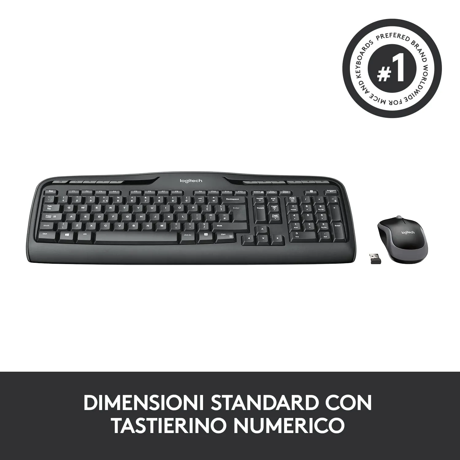 Logitech MK330 kit tastiera e mouse wireless italiano