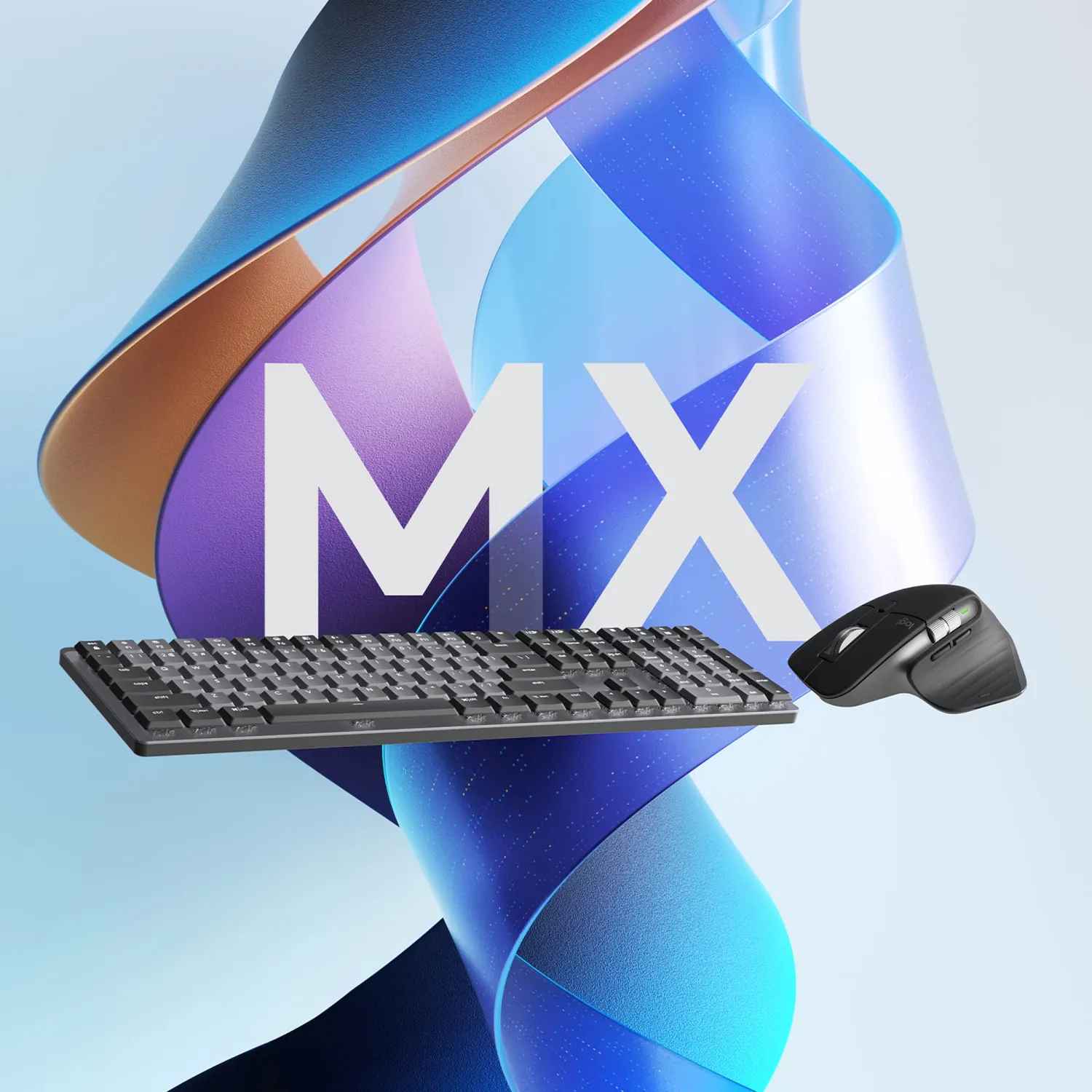 Logitech MX Mechanical + Master 3S kit grigio silent