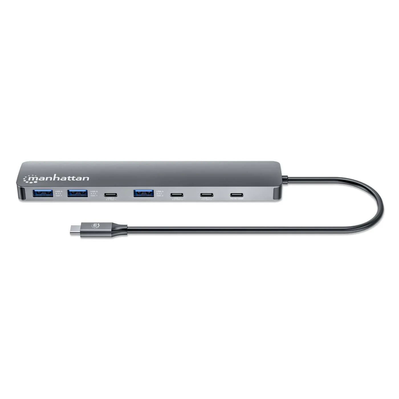 Manhattan Hub USB-C/A 7 Porte 10G con Power Delivery 100W