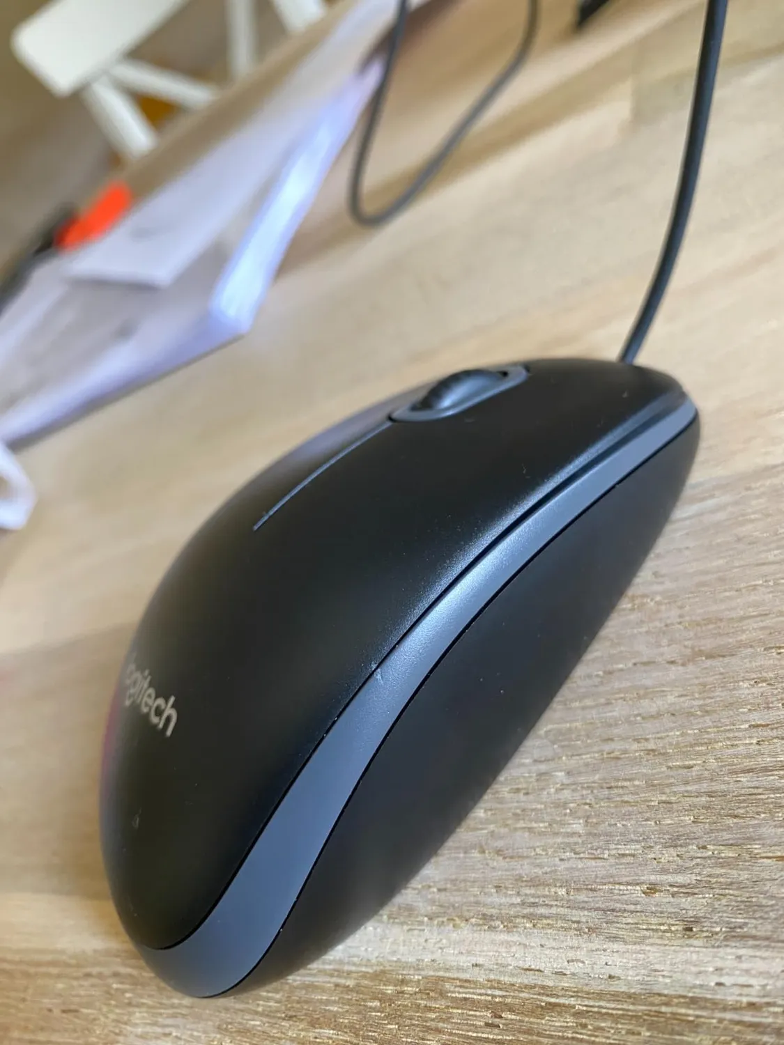 Logitech B100 mouse cablato USB 800 DPI nero