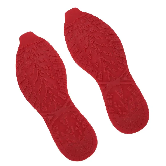 Zunate Suola Antiscivolo Scarpe Gomma Grande Rosso 1 Paio