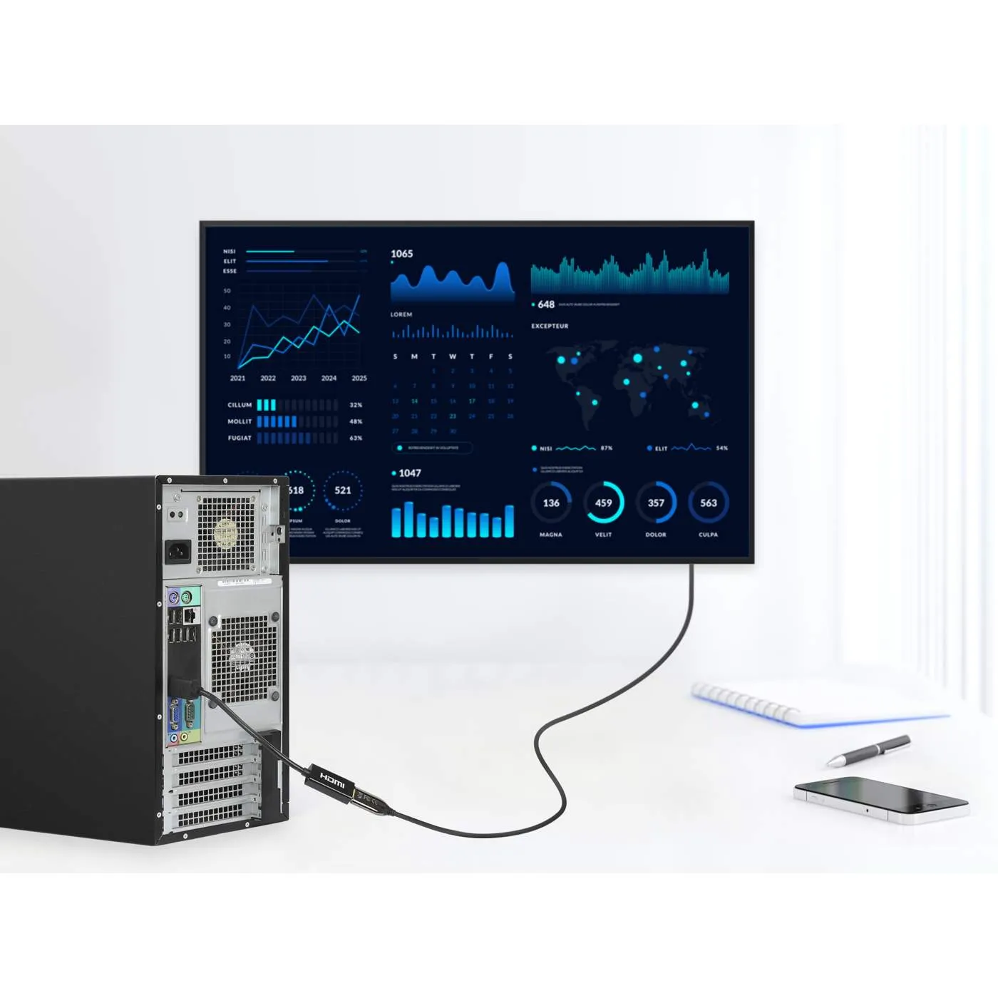 Manhattan adattatore DisplayPort HDMI 4K@60Hz attivo
