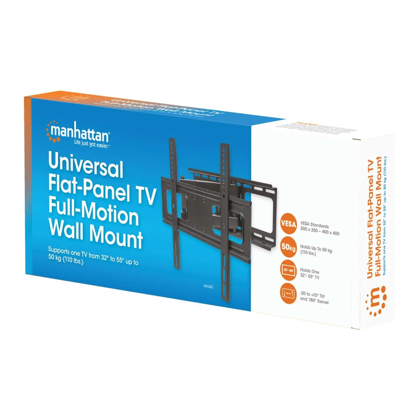 Manhattan supporto TV parete 32"-55" full-motion 50 kg