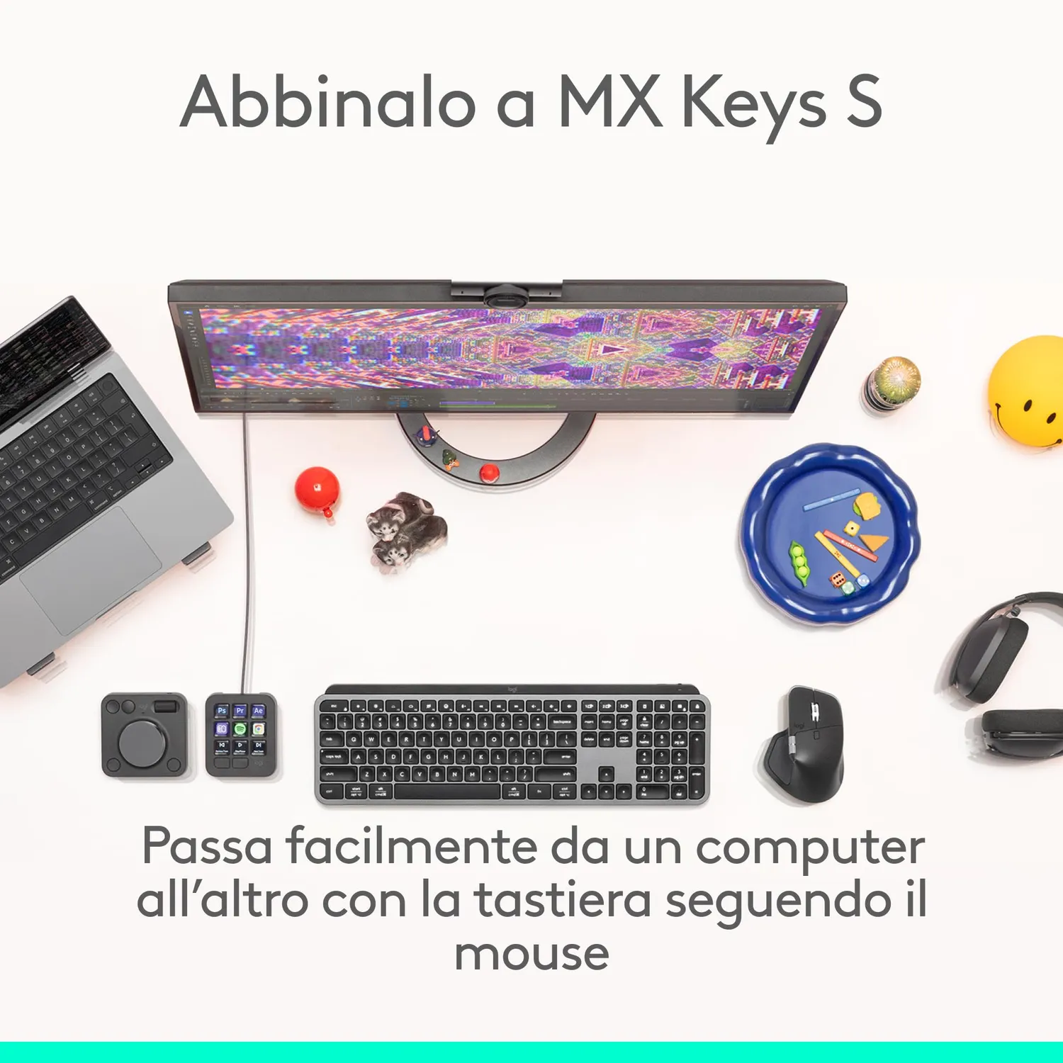 Logitech MX Master 4 mouse wireless ergonomico aptico