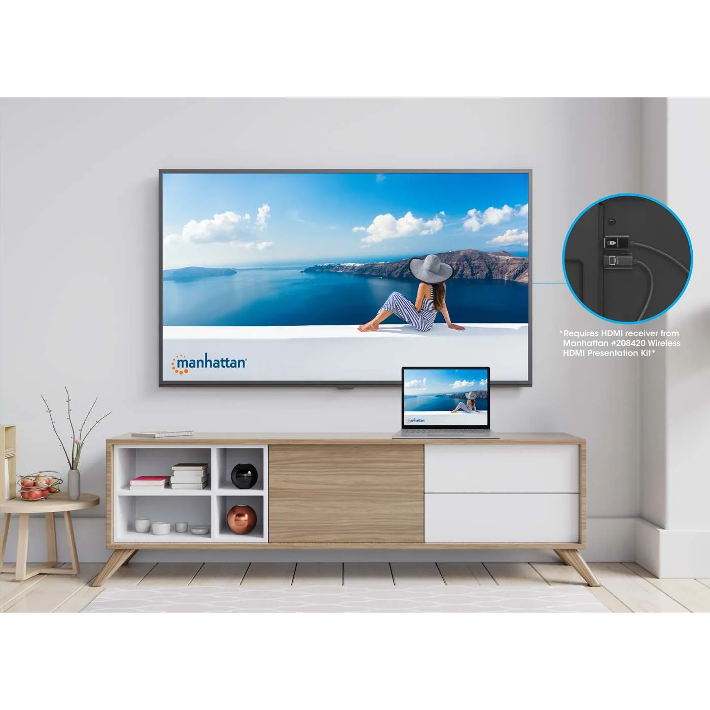 Manhattan adattatore HDMI wireless 1080p trasmettitore