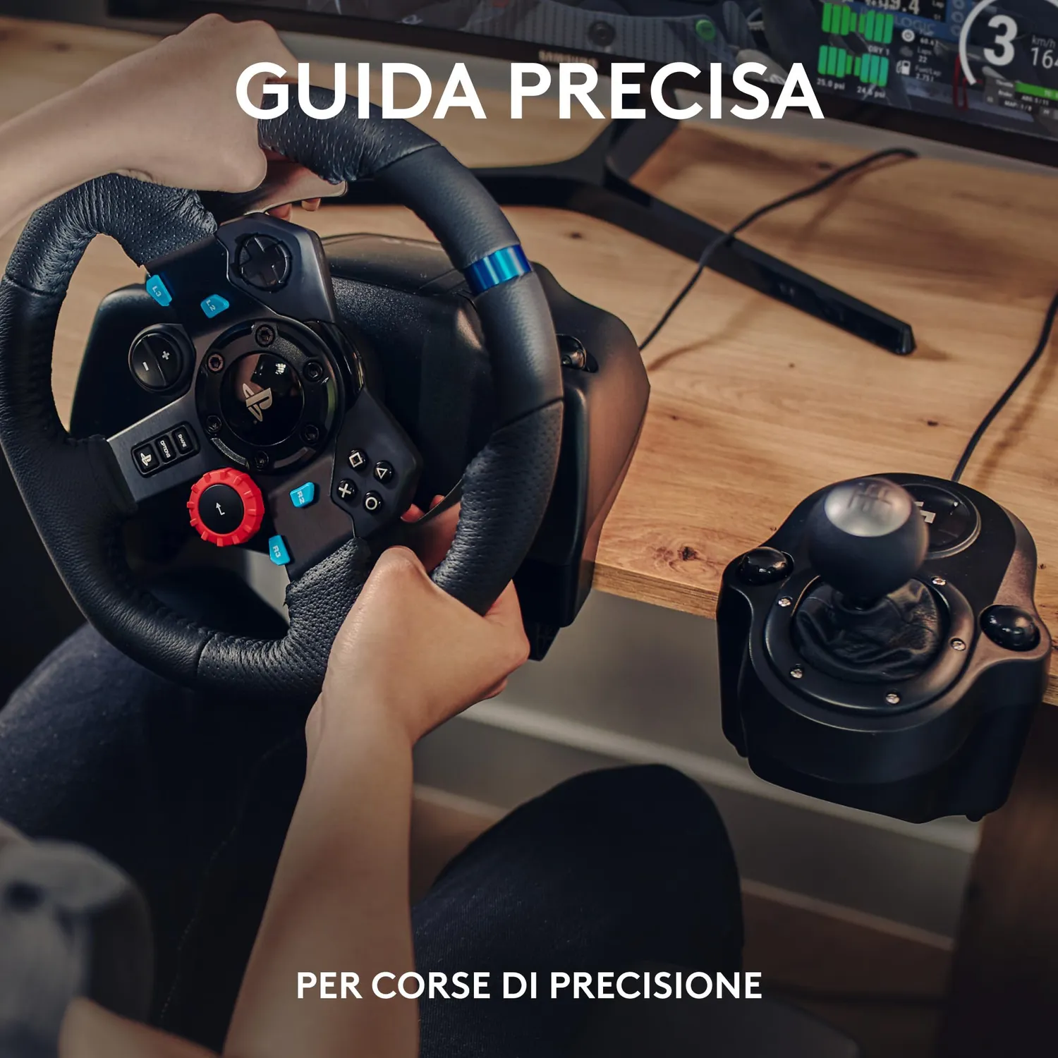 Logitech G G29 volante racing PS PC con cambio a H