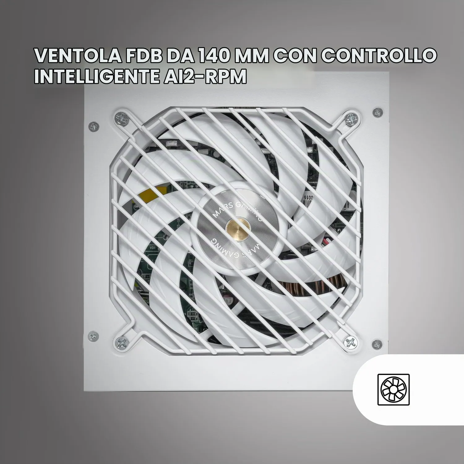 Mars Gaming MPZE750SIM alimentatore 750W bianco modulare