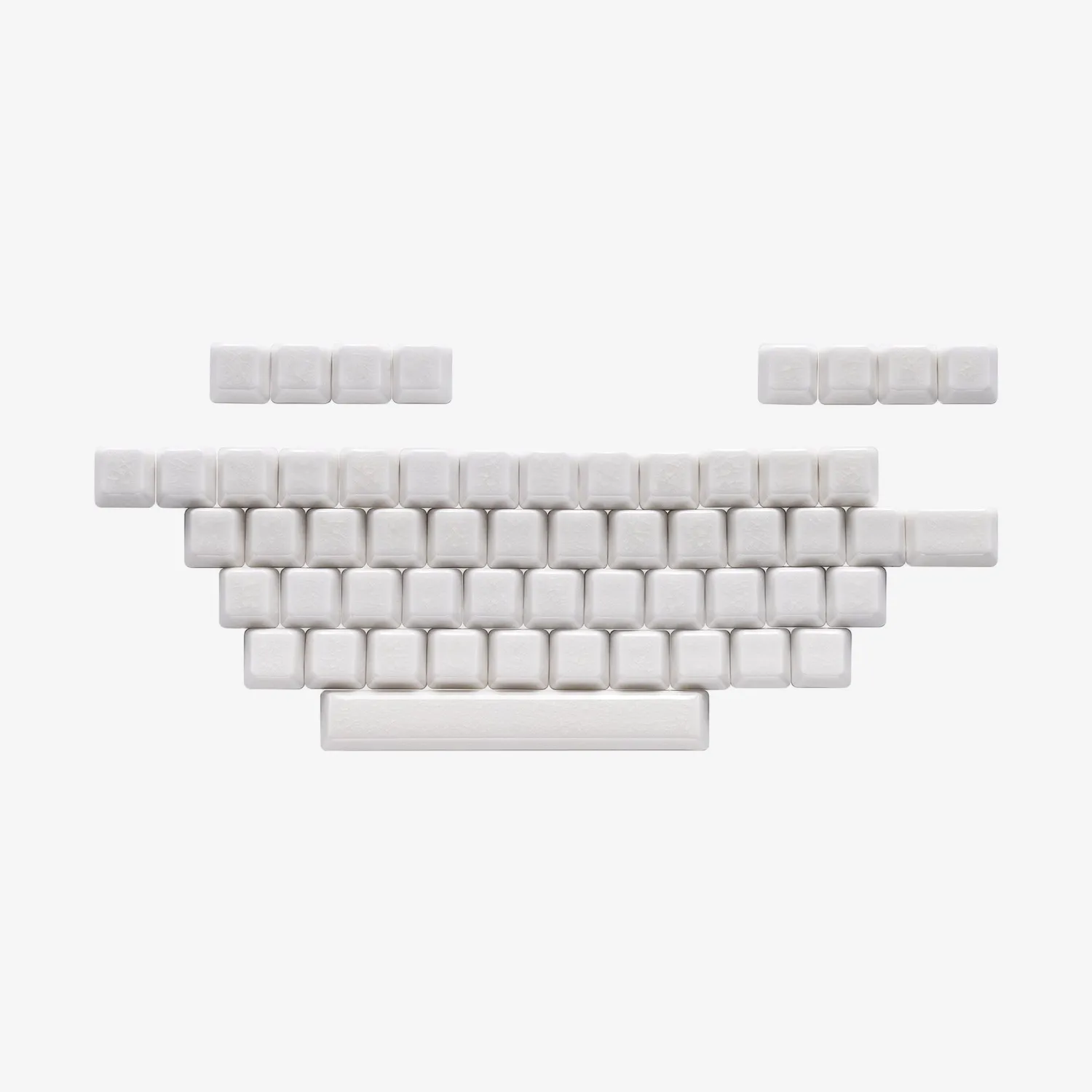 Cerakey A Set Alpha Plus Crazed keycap ceramica blu crazed
