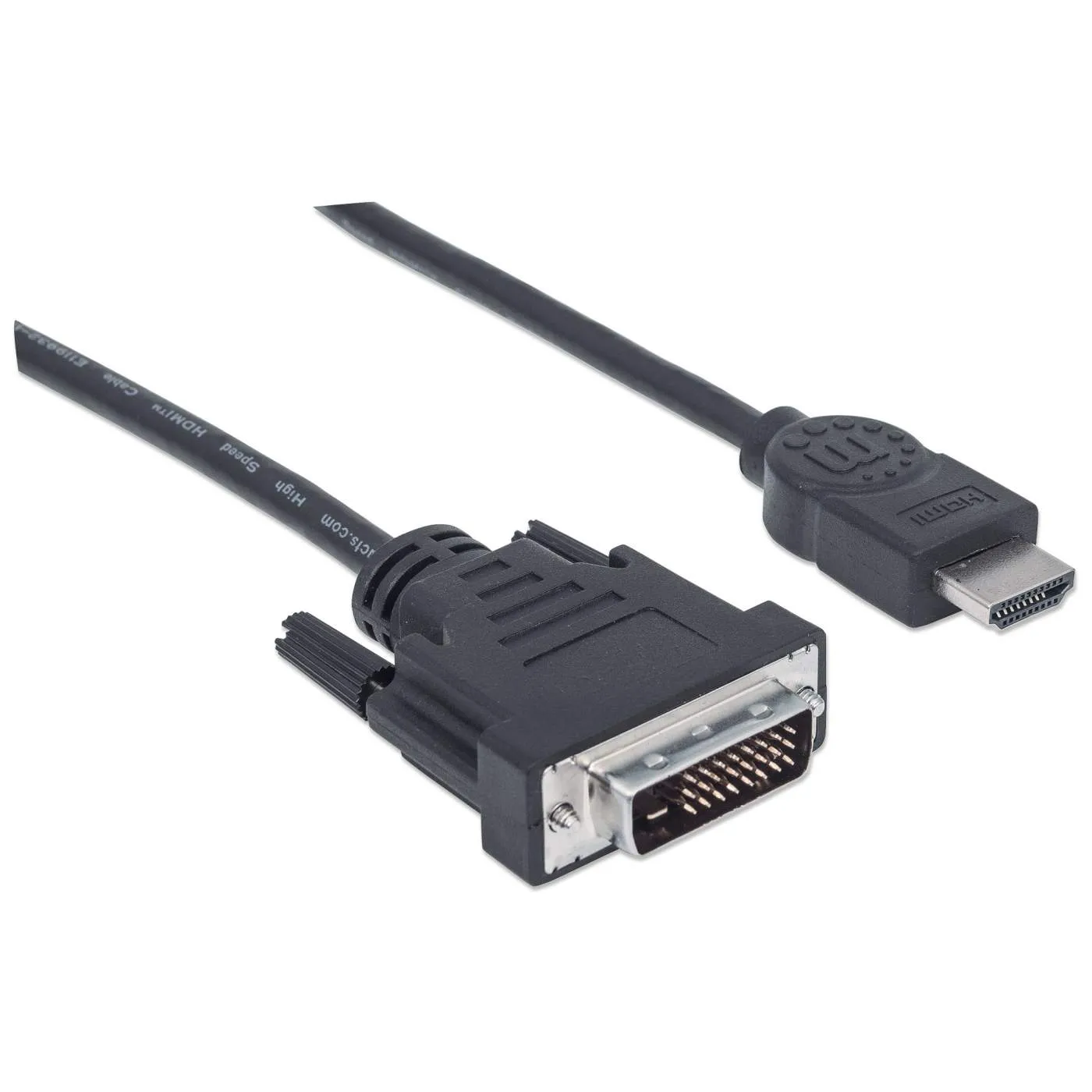 Manhattan Cavo HDMI-DVI-D 1,8 m Full HD