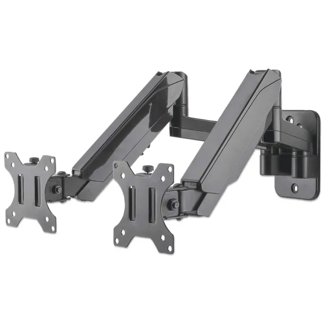 Manhattan supporto 2 monitor a muro 17-32" gas 8kg
