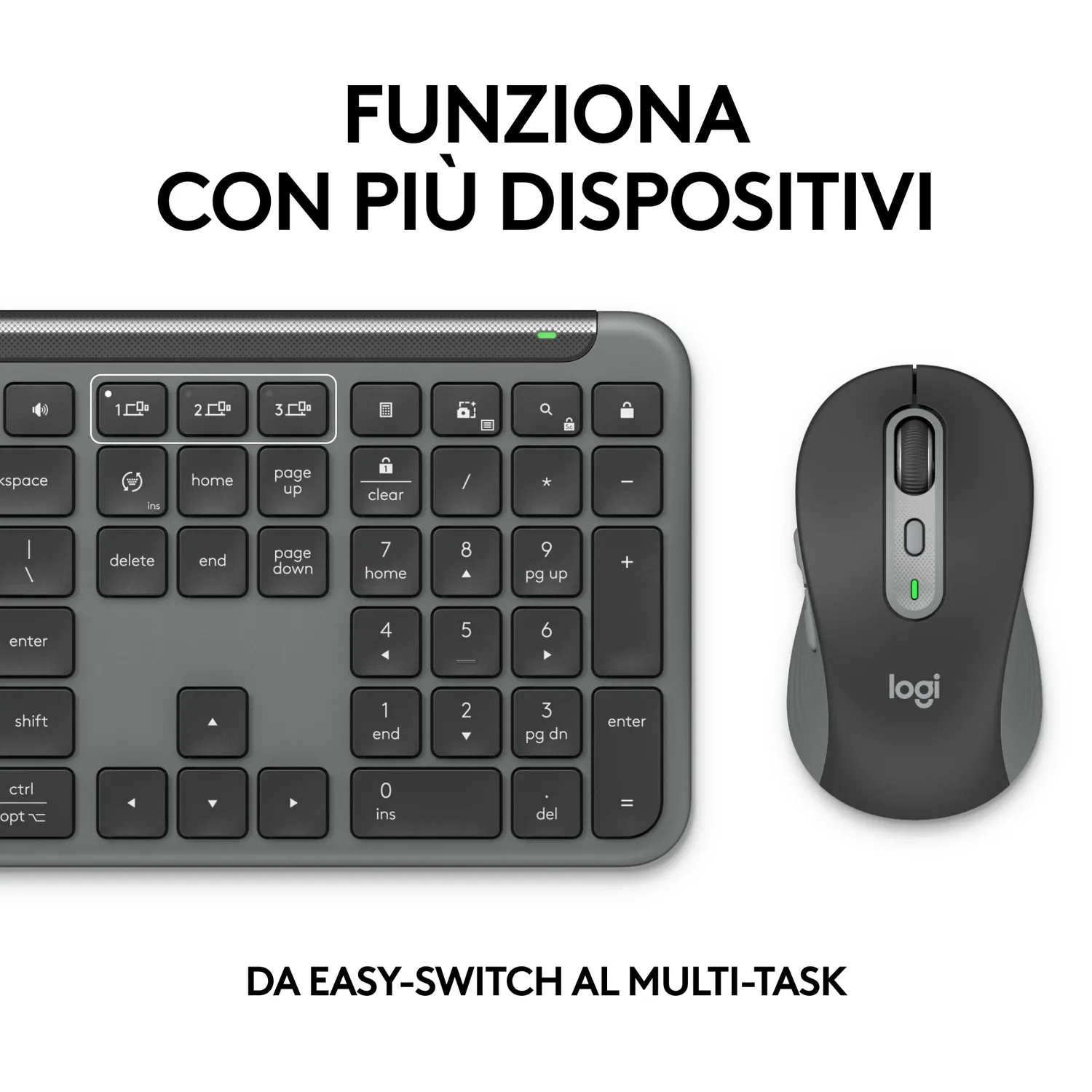 Logitech Signature Slim MK950 kit tastiera+mouse ITA