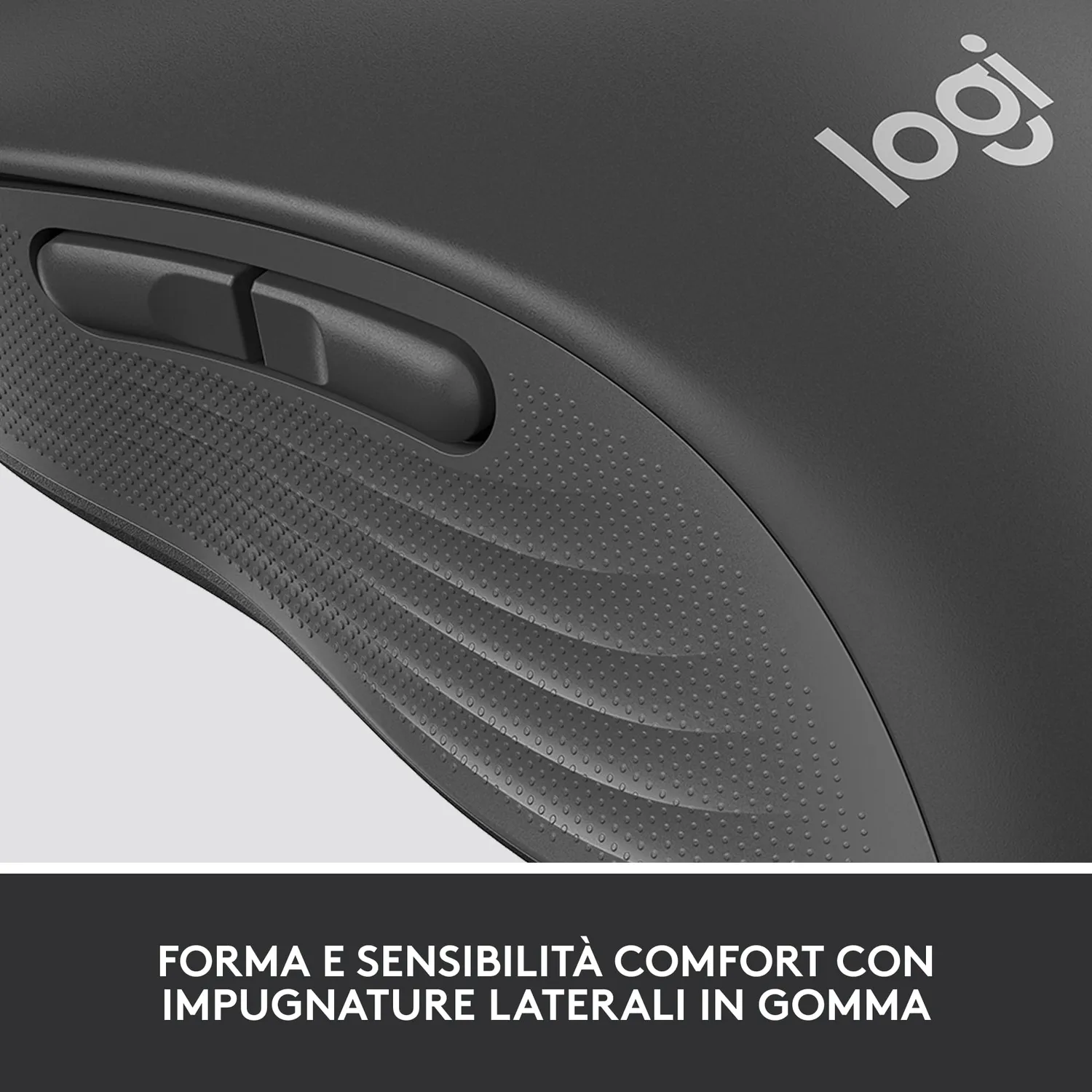 Logitech Signature M650 mouse business grigio bianco