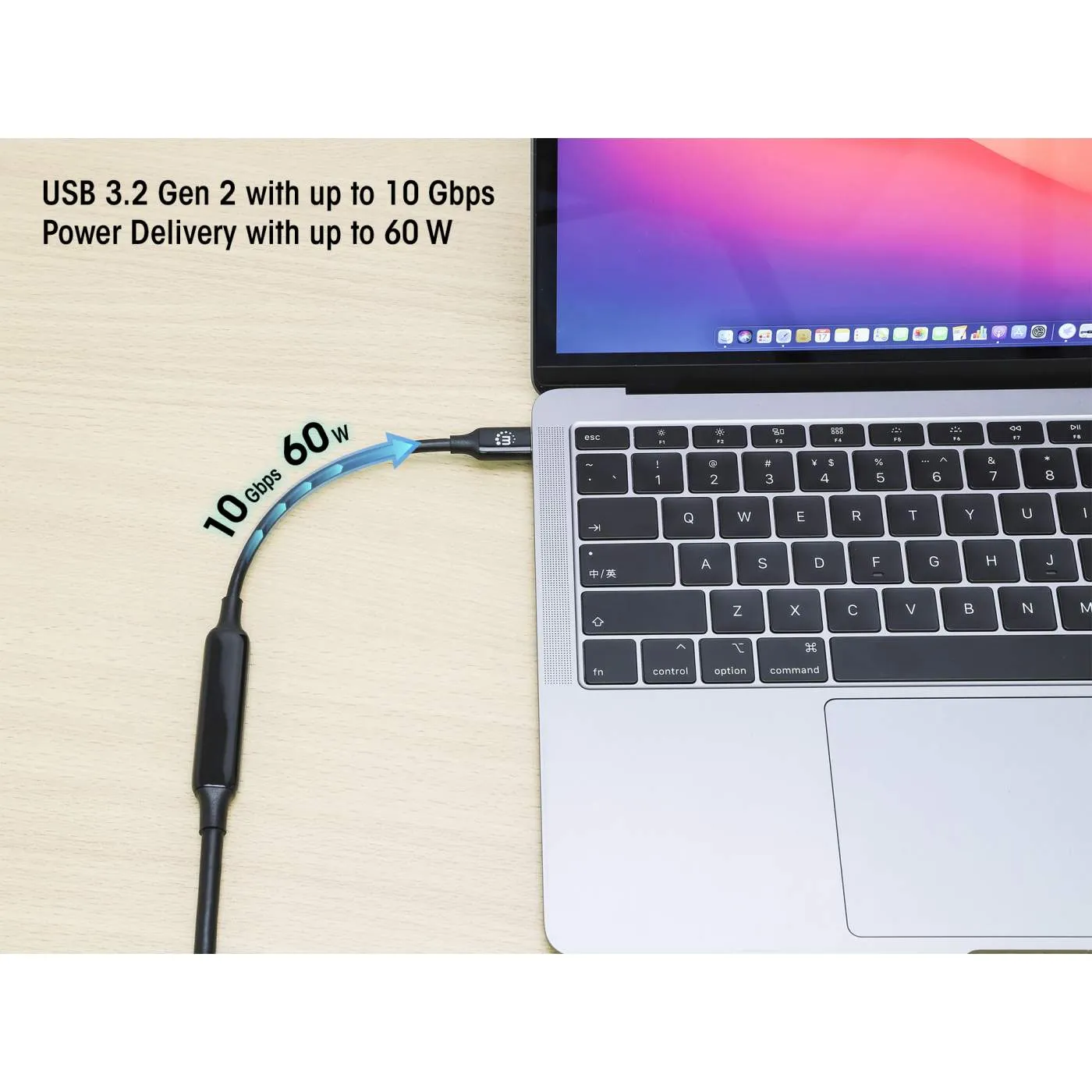 Manhattan Cavo USB-C USB-C 3 m attivo 10 Gbps 60W