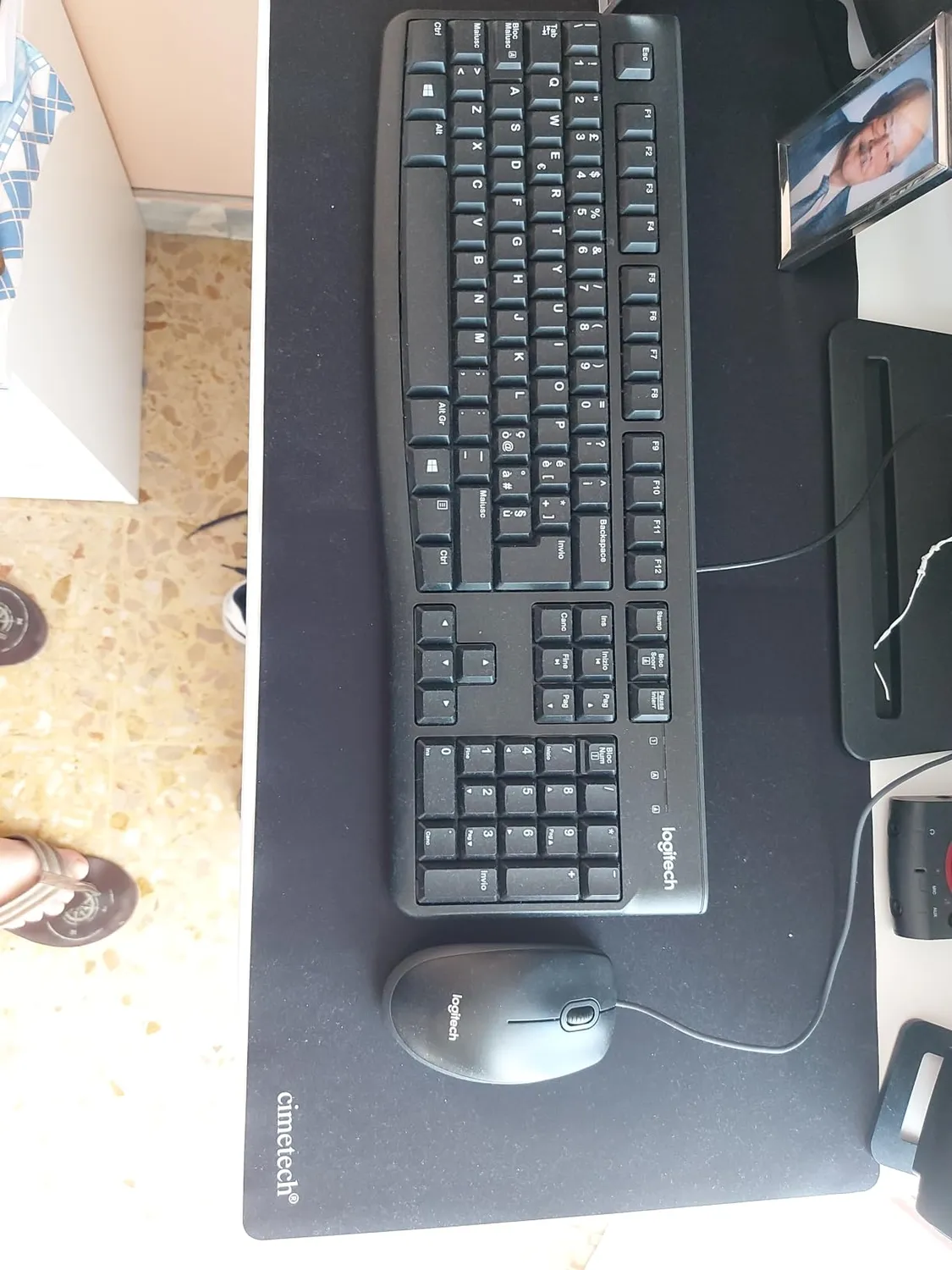 Logitech MK120 Kit Tastiera Mouse con Filo ITA USB