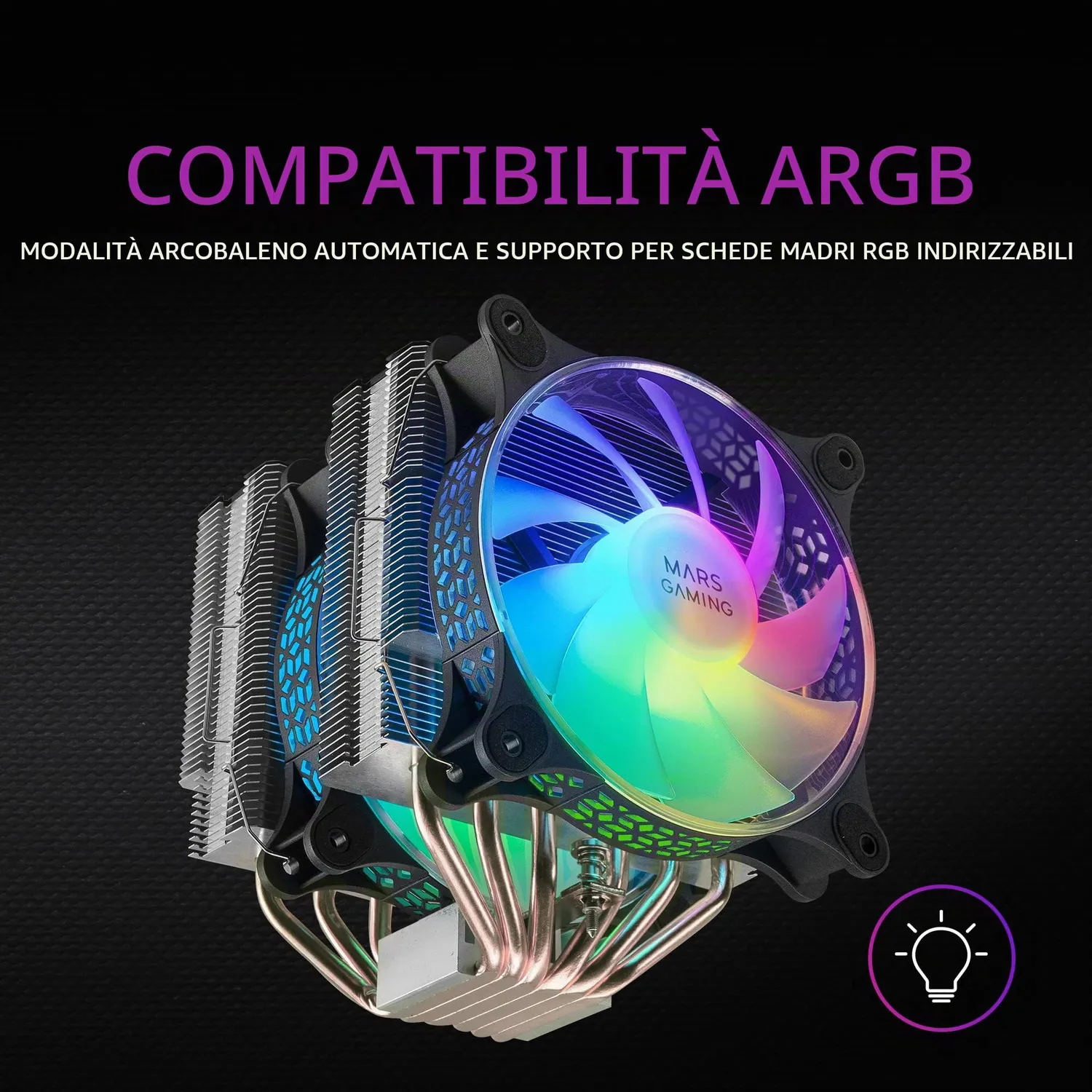 Mars Gaming ML-ONE120 dissipatore a liquido 120mm nero 200W