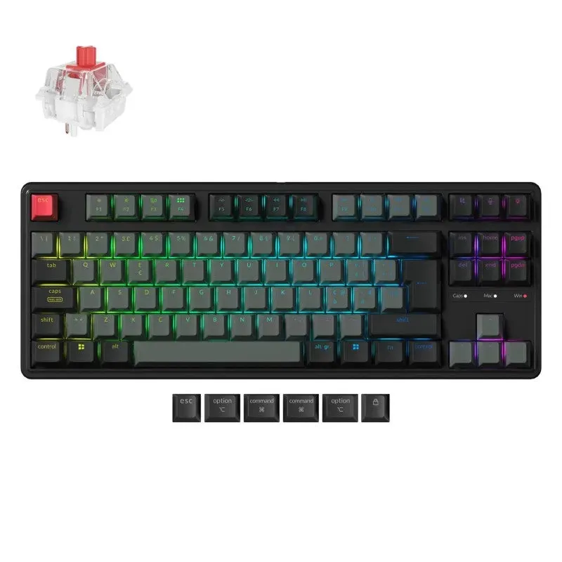 Keychron C3 Pro ISO-ITA tastiera Super Red TKL 8K