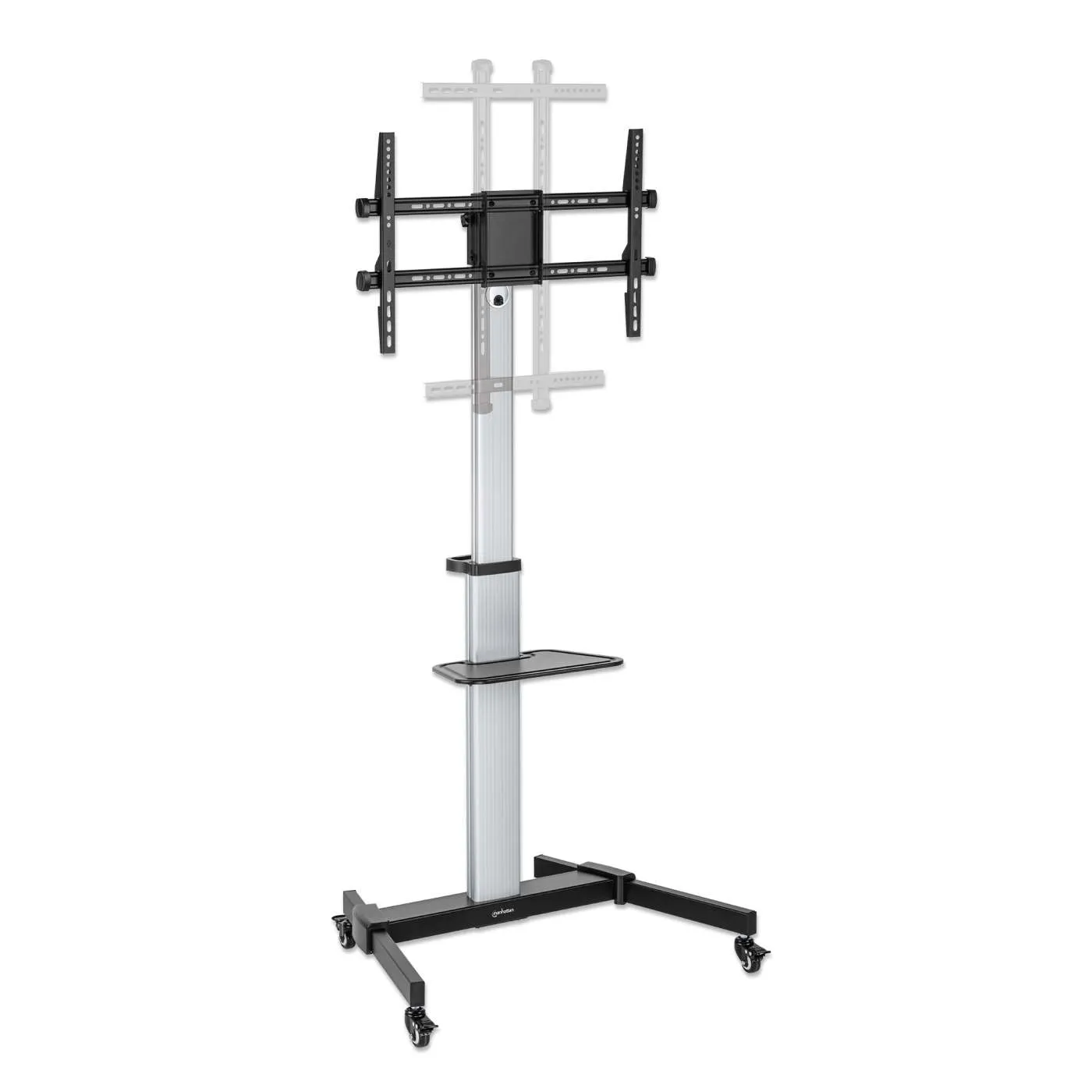 Manhattan Carrello TV Alluminio 37"-86" 50 kg con Ruote