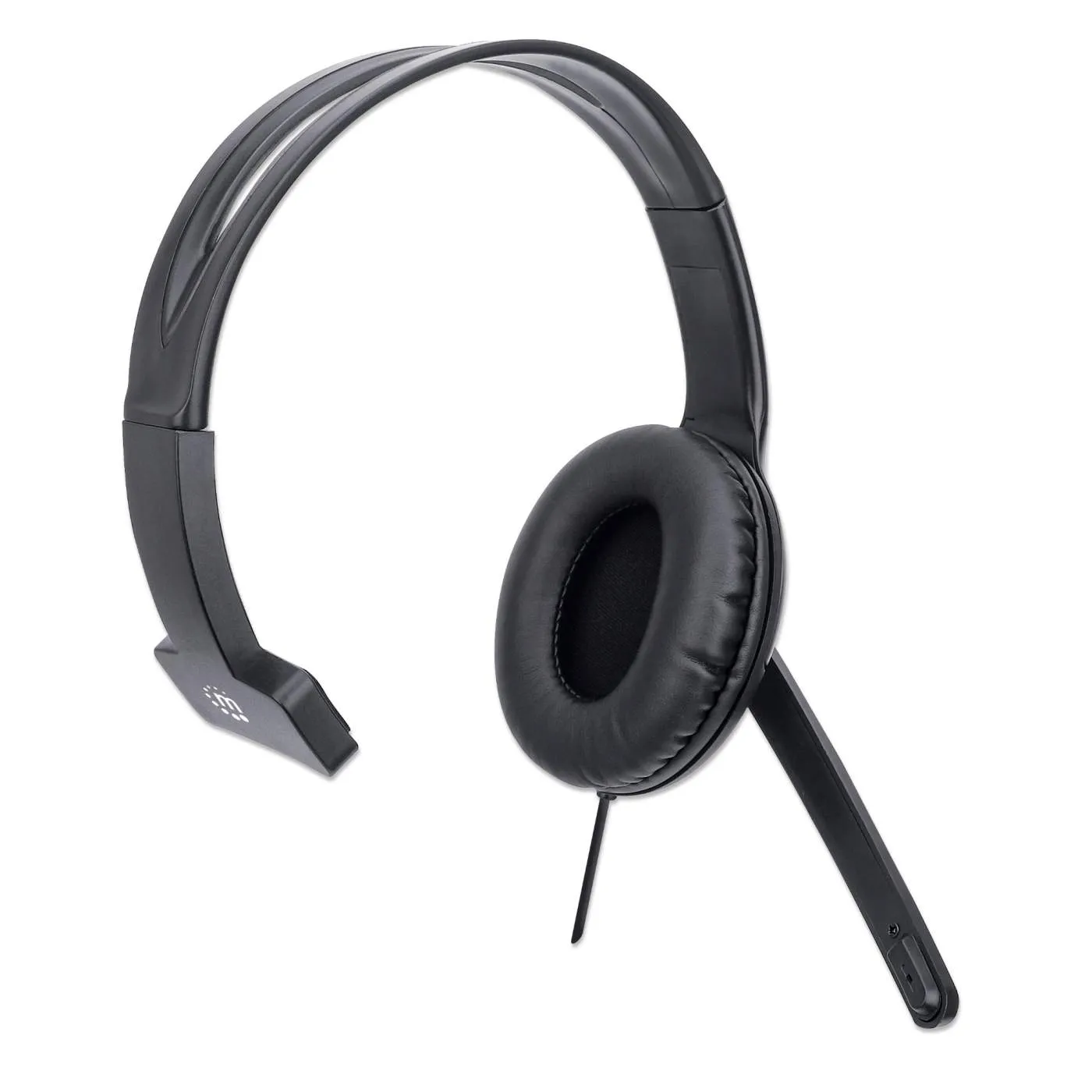 Manhattan Cuffia Mono USB con microfono nero