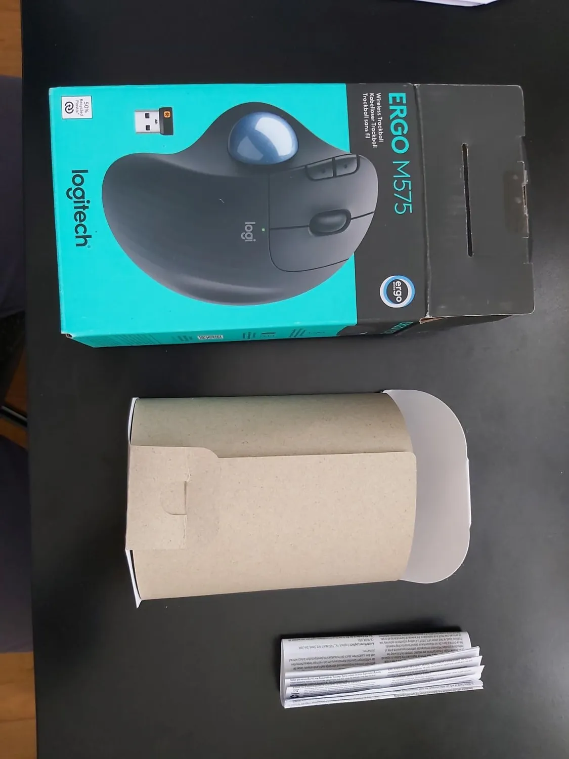 Logitech ERGO M575 Mouse Trackball Wireless Bluetooth Nero
