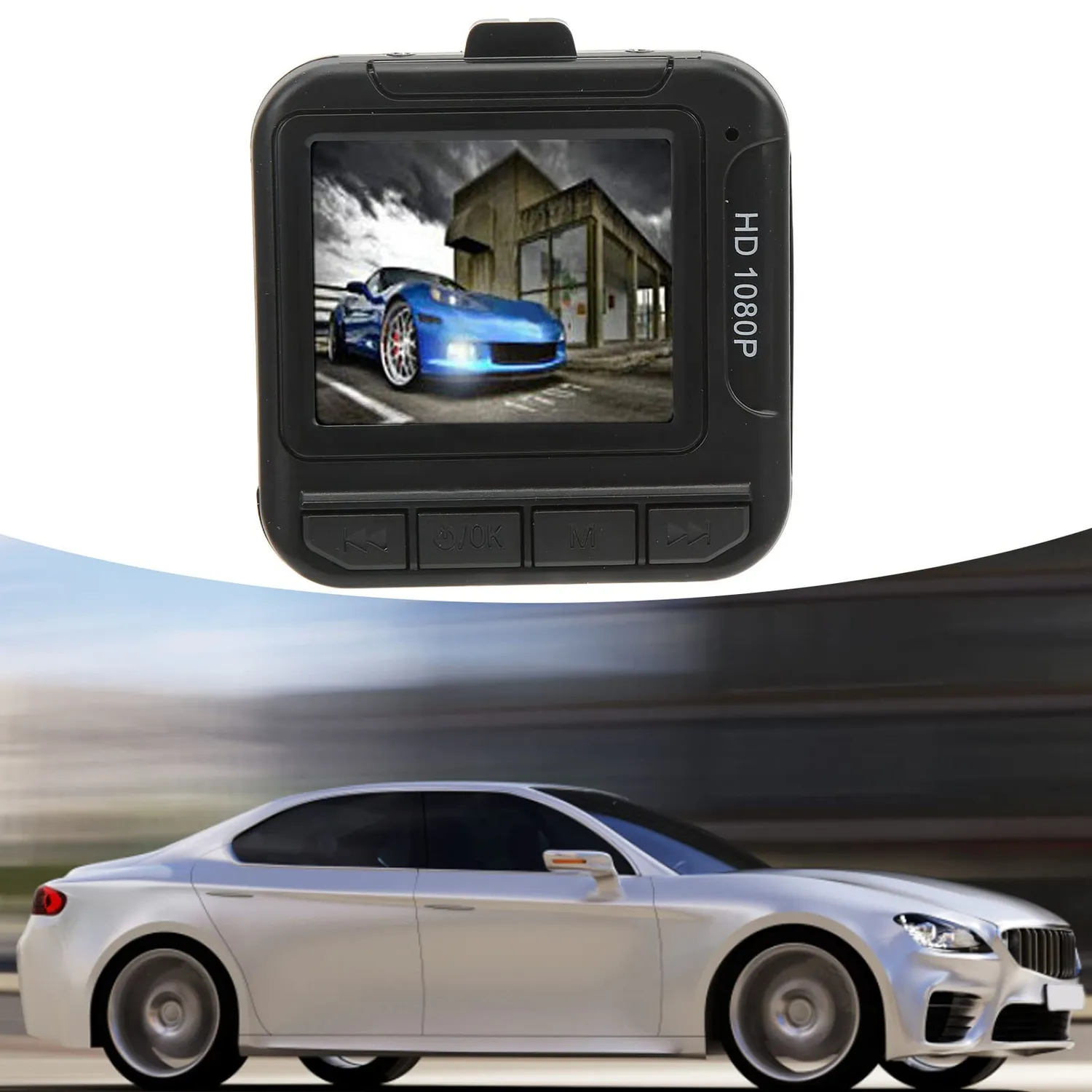 Zunate dash cam auto 1080P schermo 1,6 pollici loop