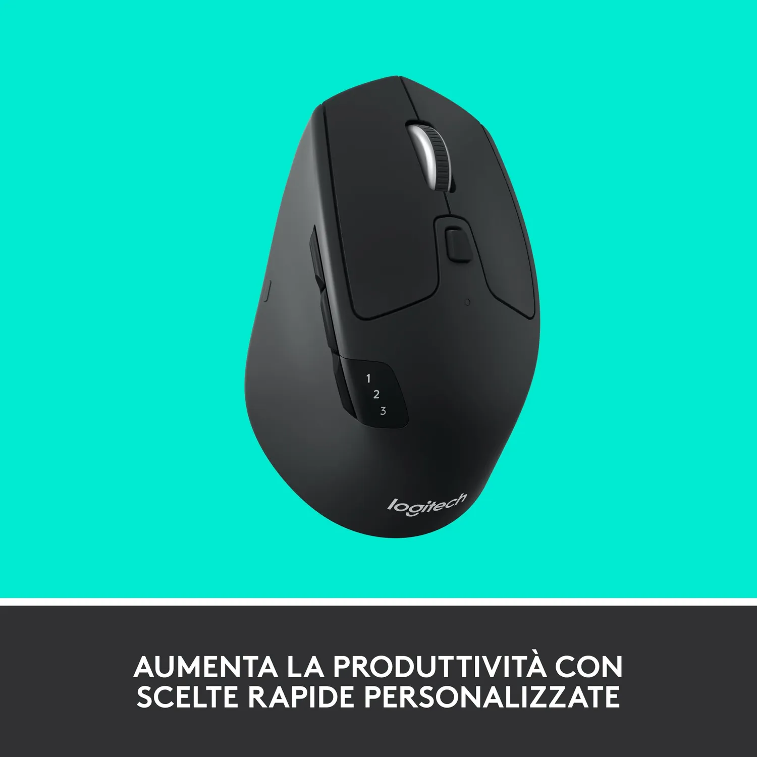 Logitech M720 Triathlon Mouse Wireless Multidispositivo Bluetooth