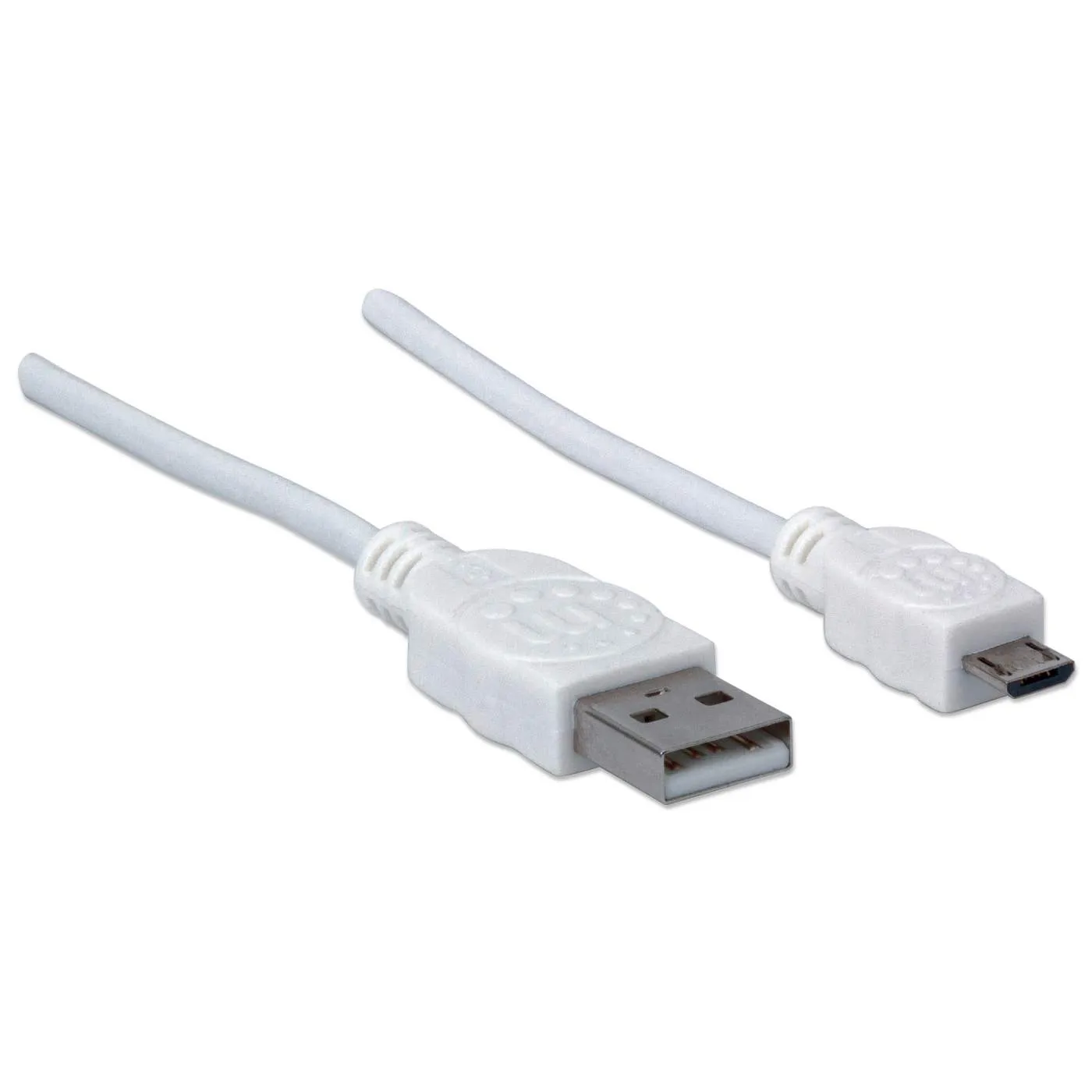 Manhattan Hi-Speed Micro-B cavo USB 1,8 m bianco