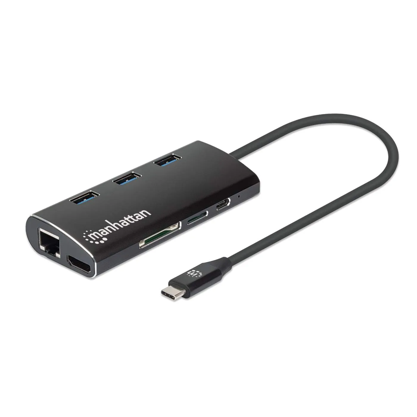 Manhattan SuperSpeed USB-C adattatore multiporta 4K Ethernet