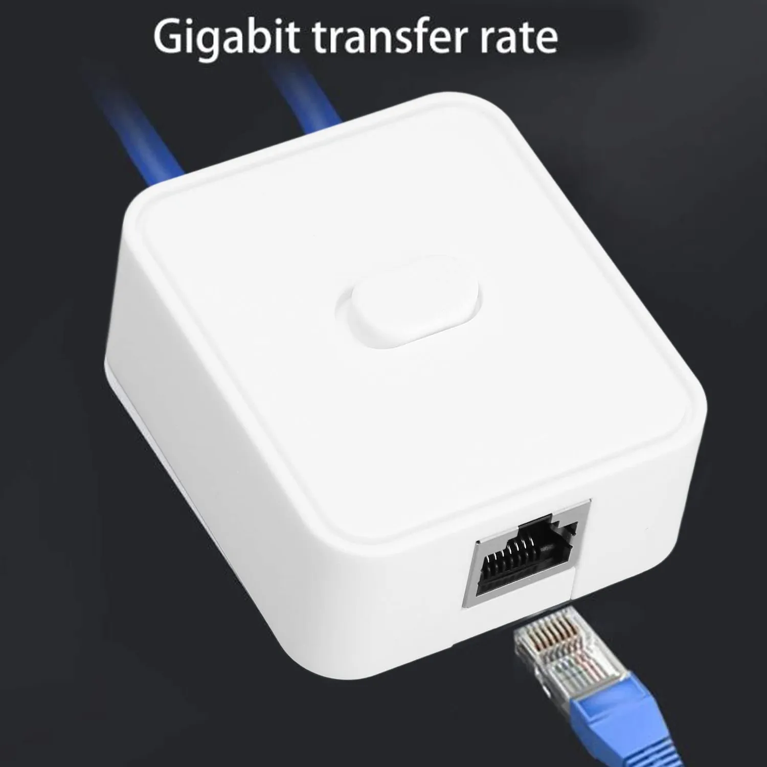 Zunate Splitter Ethernet RJ45 2 Porte Gigabit 1000 Mbps