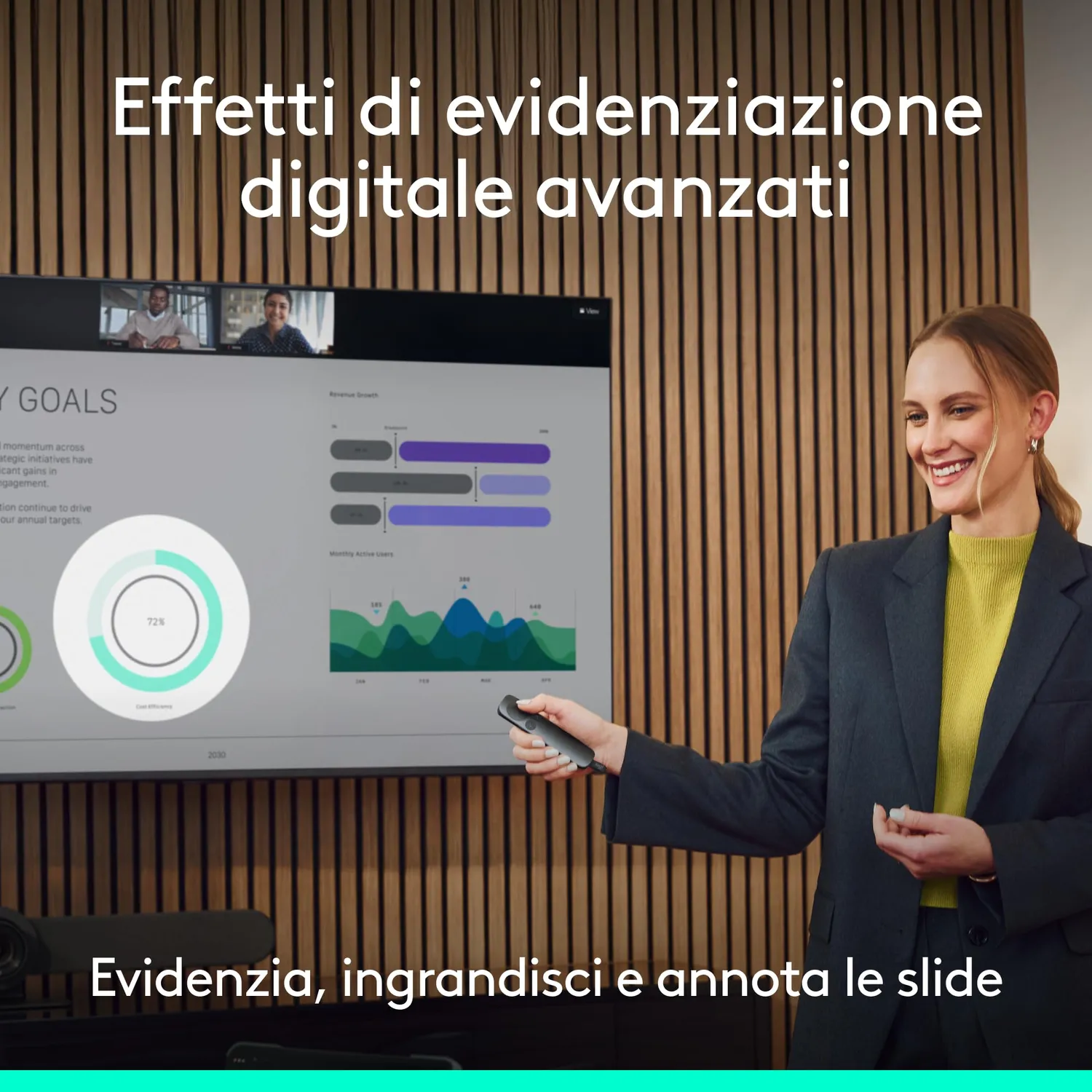 Logitech Spotlight 2 telecomando presentazioni nero