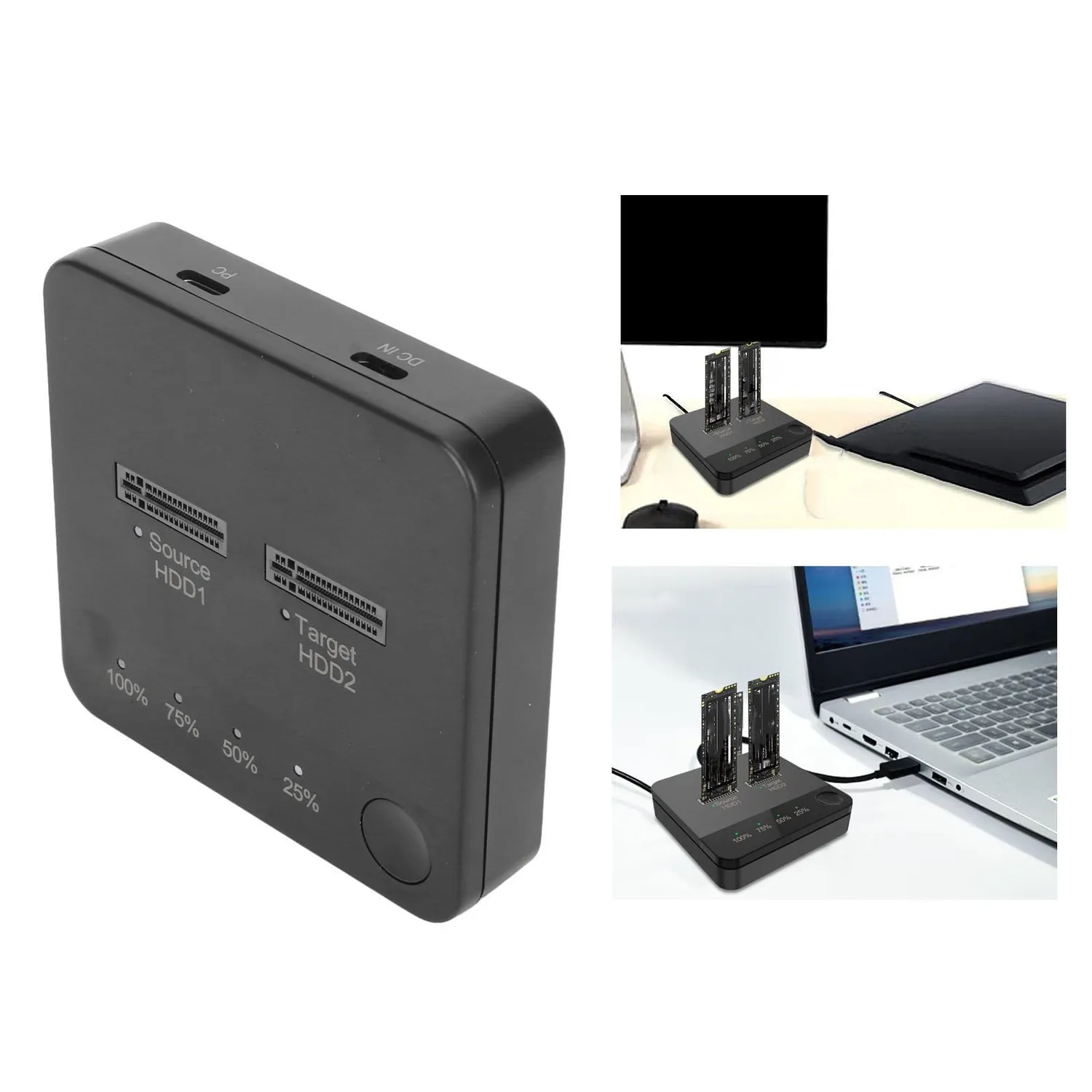 Zunate duplicatore SSD M.2 SATA dual bay Type-C