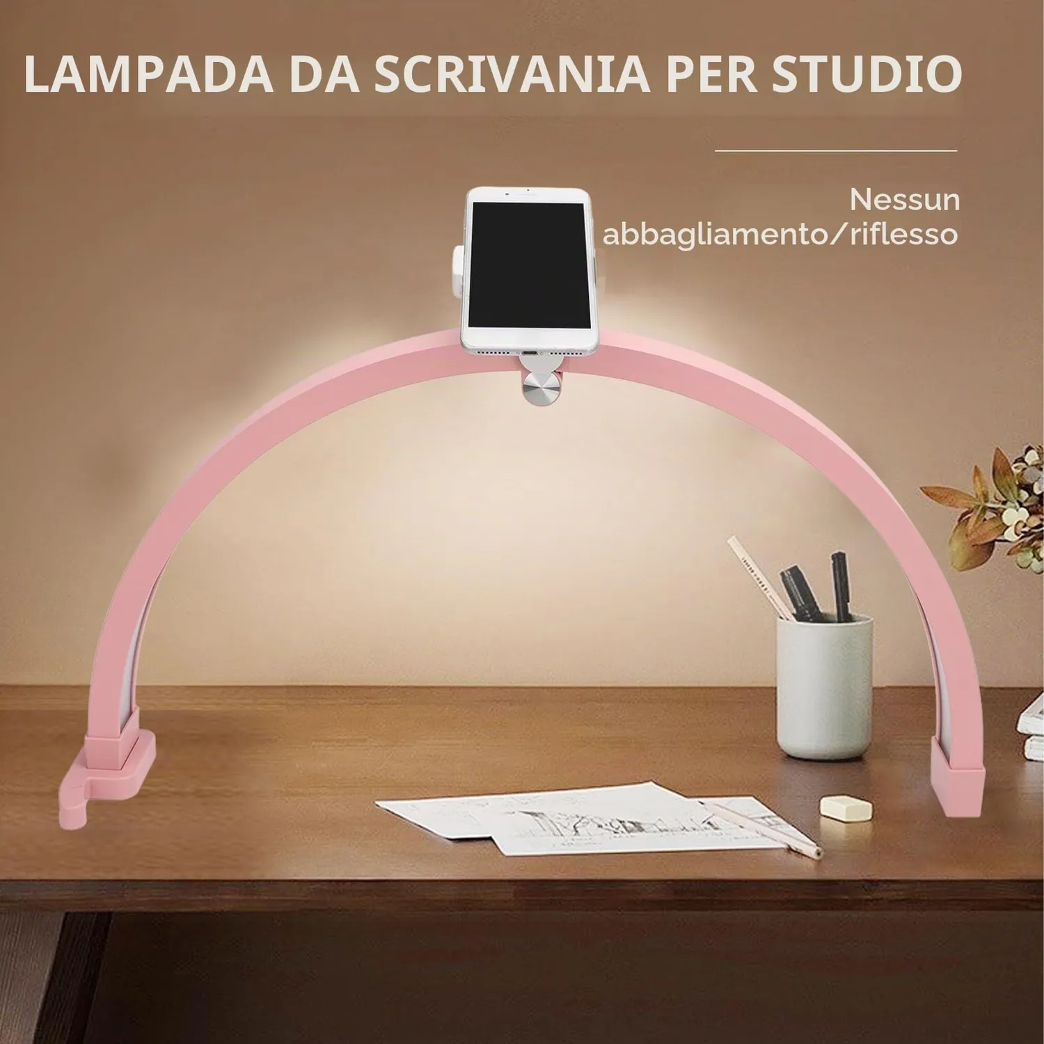 Zunate lampada mezzaluna 22" 20W 3200-5600K telefono