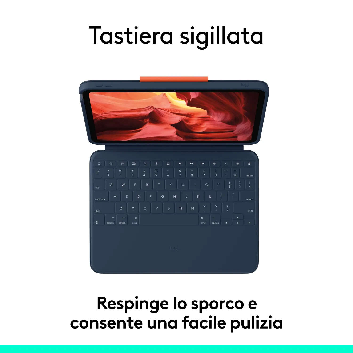 Logitech Rugged Combo 4 custodia tastiera iPad 10 gen ITA antiurto