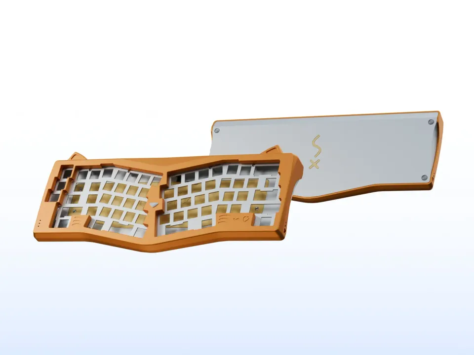 Nyawice Kit Tastiera Meccanica Orange Solder PCB